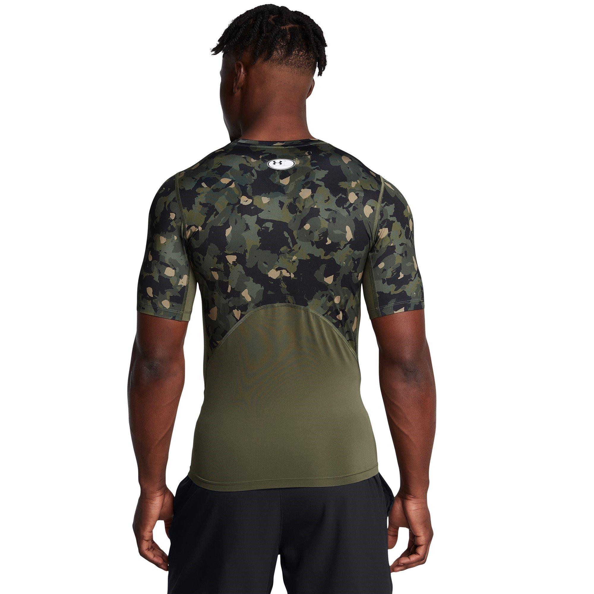 Marine OD Grn - Under Armour - HeatGear® Printed Short Sleeve Mens - 3