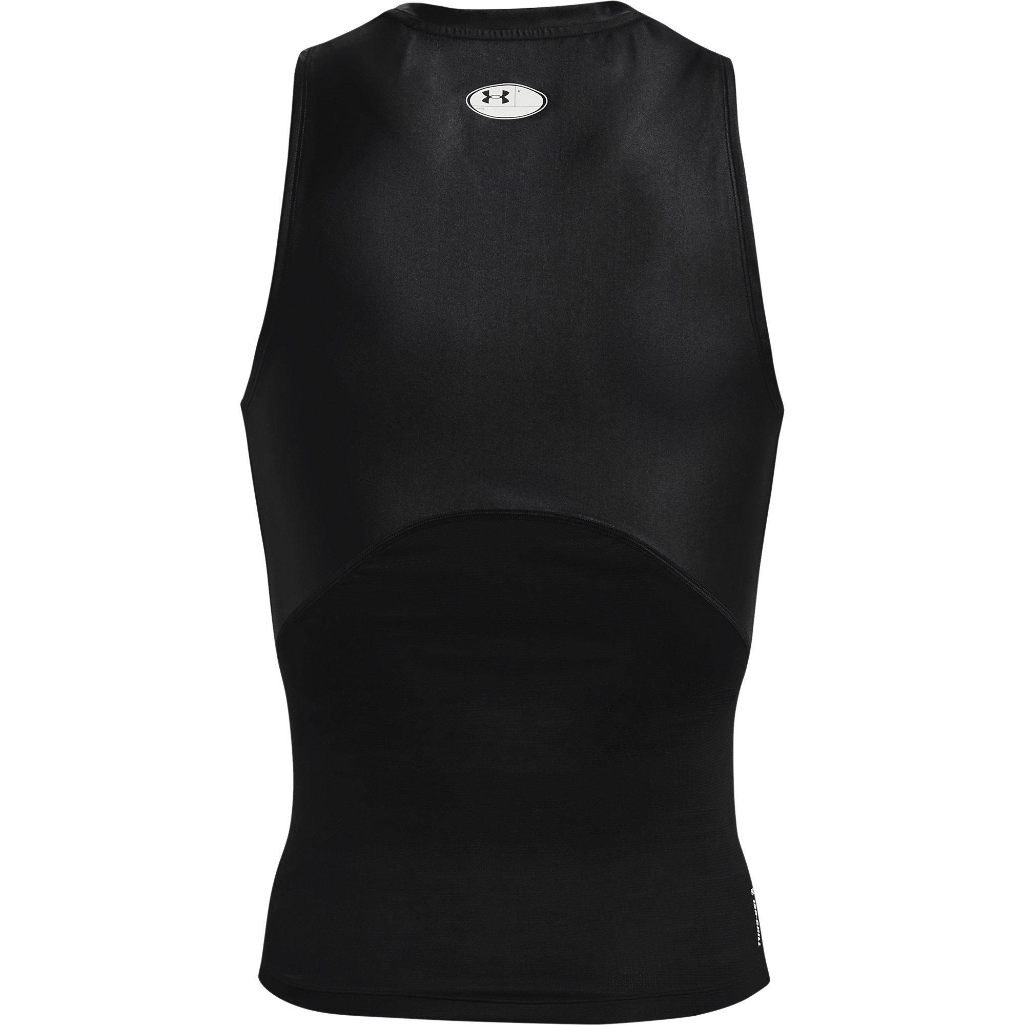 Zwart/Wit - Under Armour - Isochill Tank Baselayer Top - 2