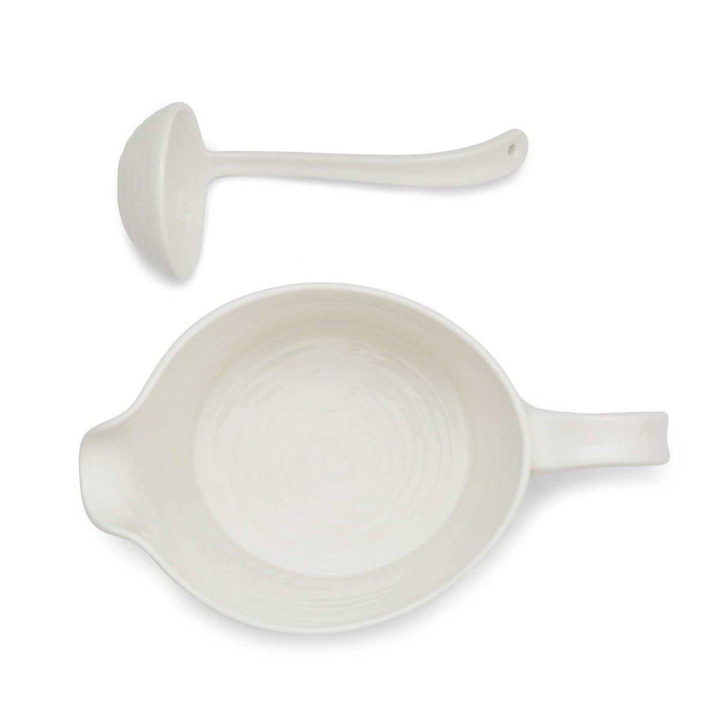 White - Portmeirion - Sophie Conran Sauce Jug   Mini Ladle - 4