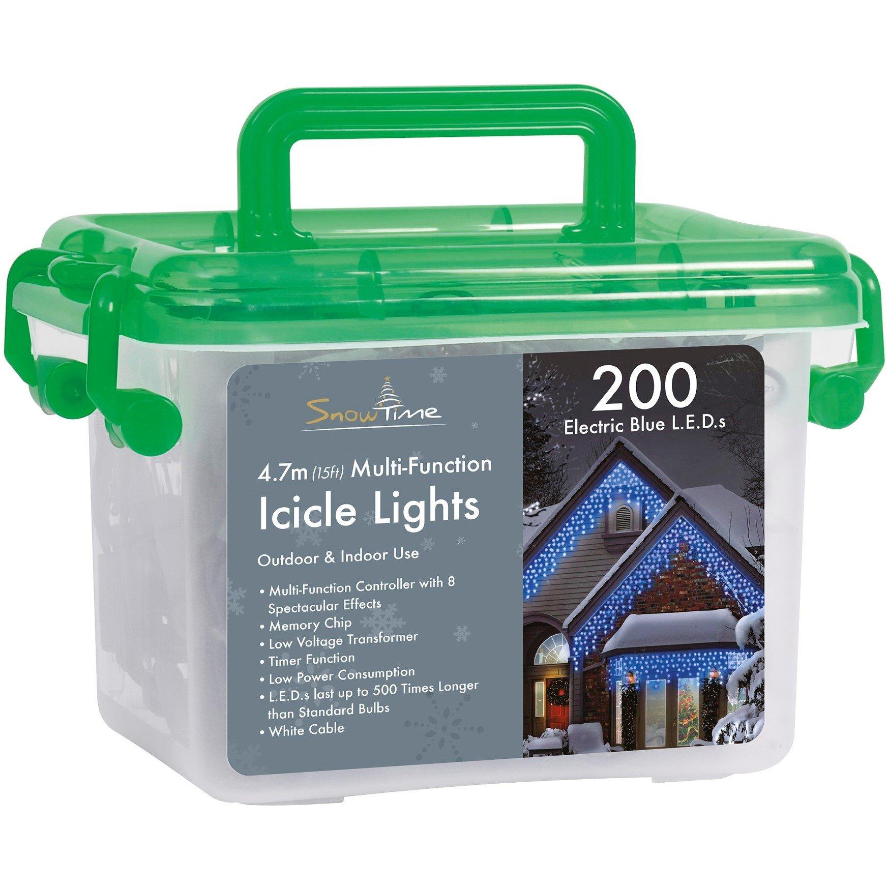 Blue - Snowtime - 200L Multi Function LED Icicle Lights