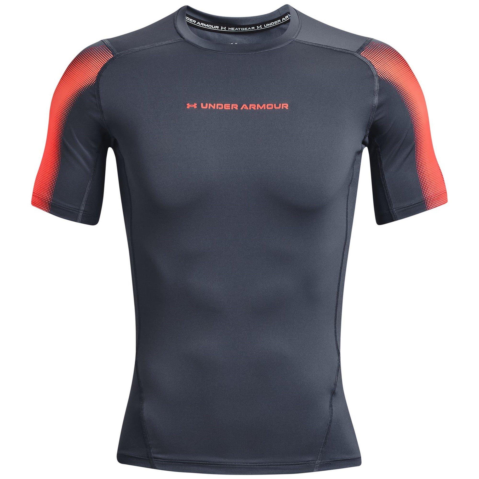 Downpour Grey - Under Armour - Men's Short-Sleeve Baselayer Top - 1