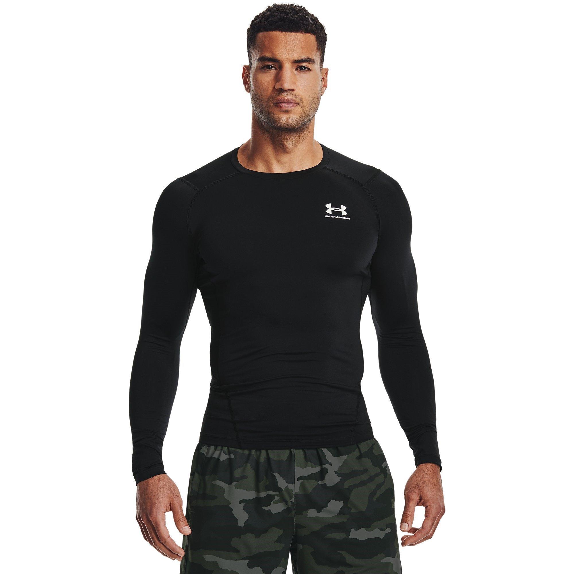 Black/White - Under Armour - Under Heat Gear Mens Base Layer Top - 3