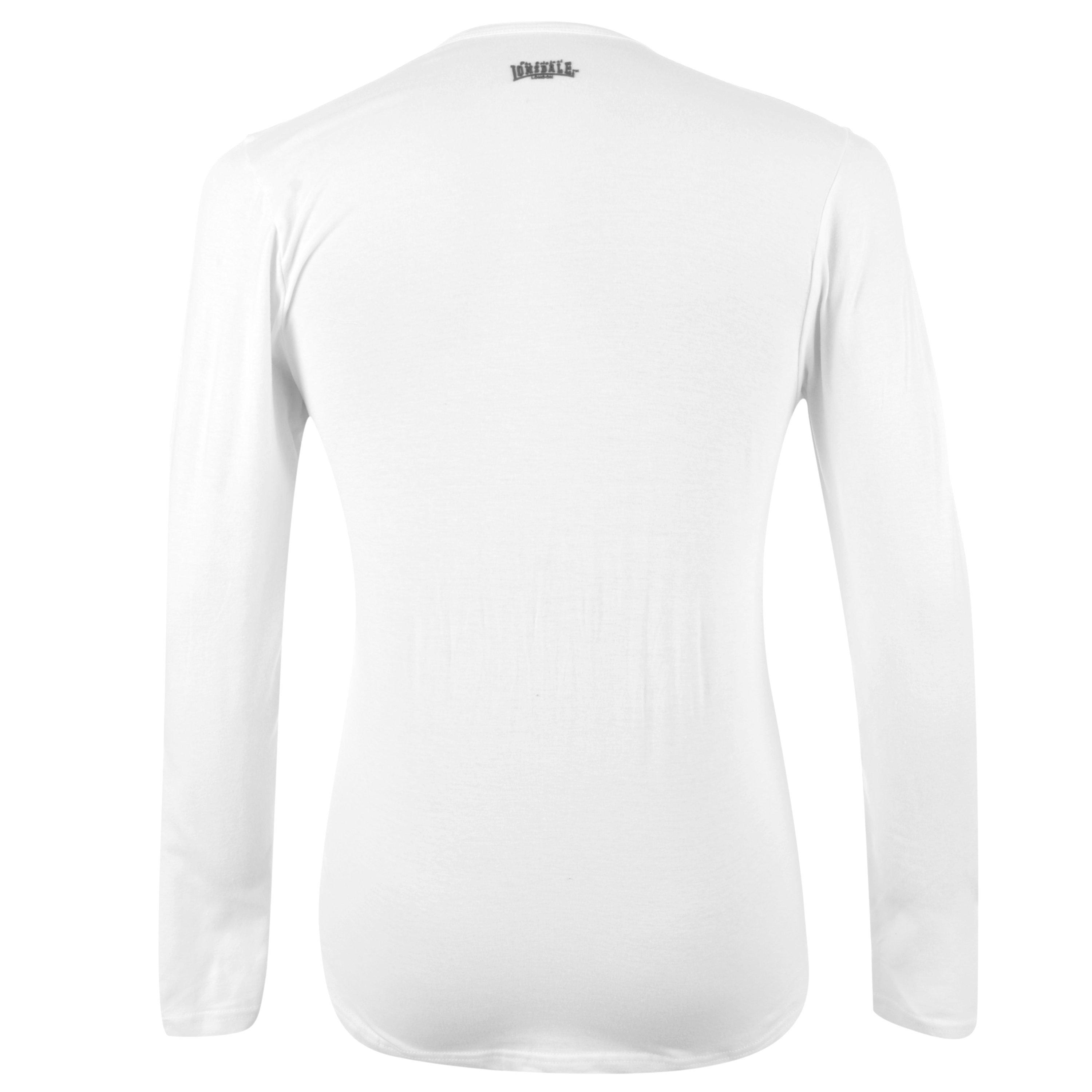 White - Lonsdale - Long Sleeve T Shirt Mens - 8