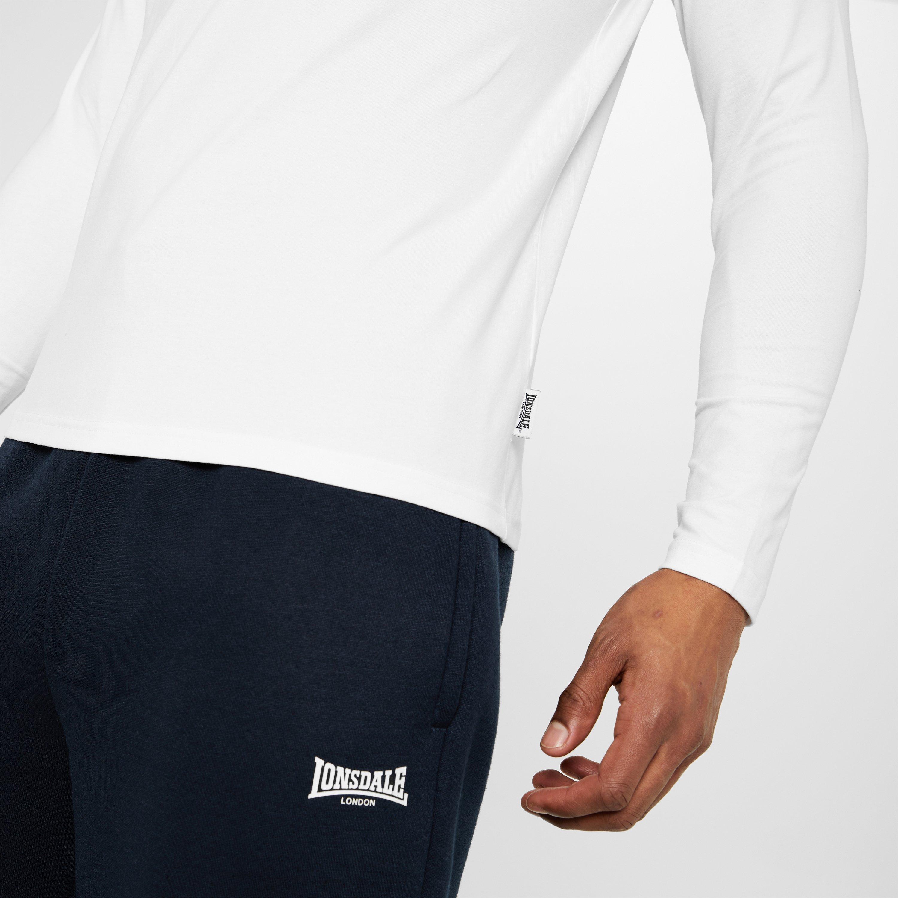 White - Lonsdale - Long Sleeve T Shirt Mens - 5