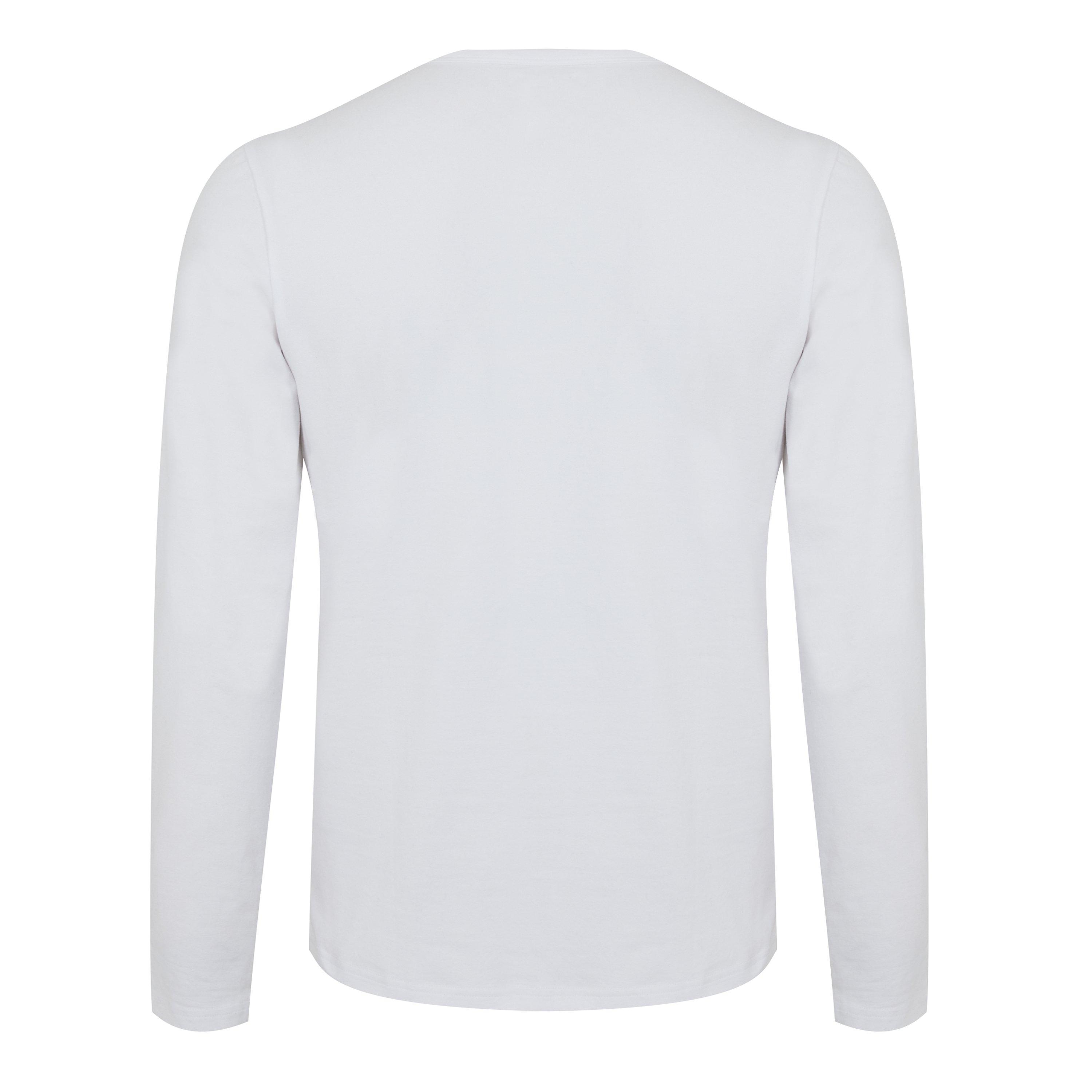 White - Lonsdale - Long Sleeve T Shirt Mens - 6