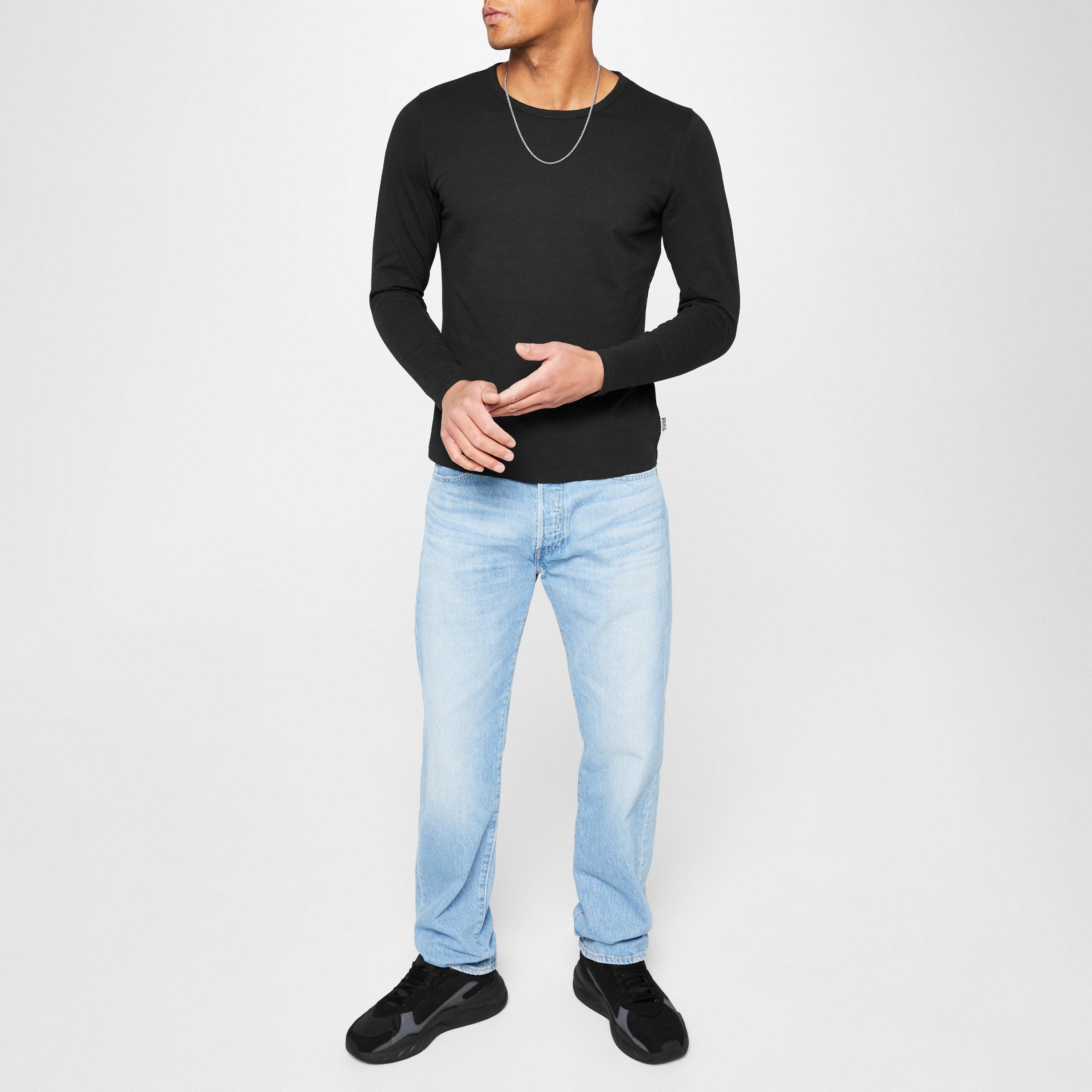 Noir - Lonsdale - Long Sleeve T Shirt Mens - 3