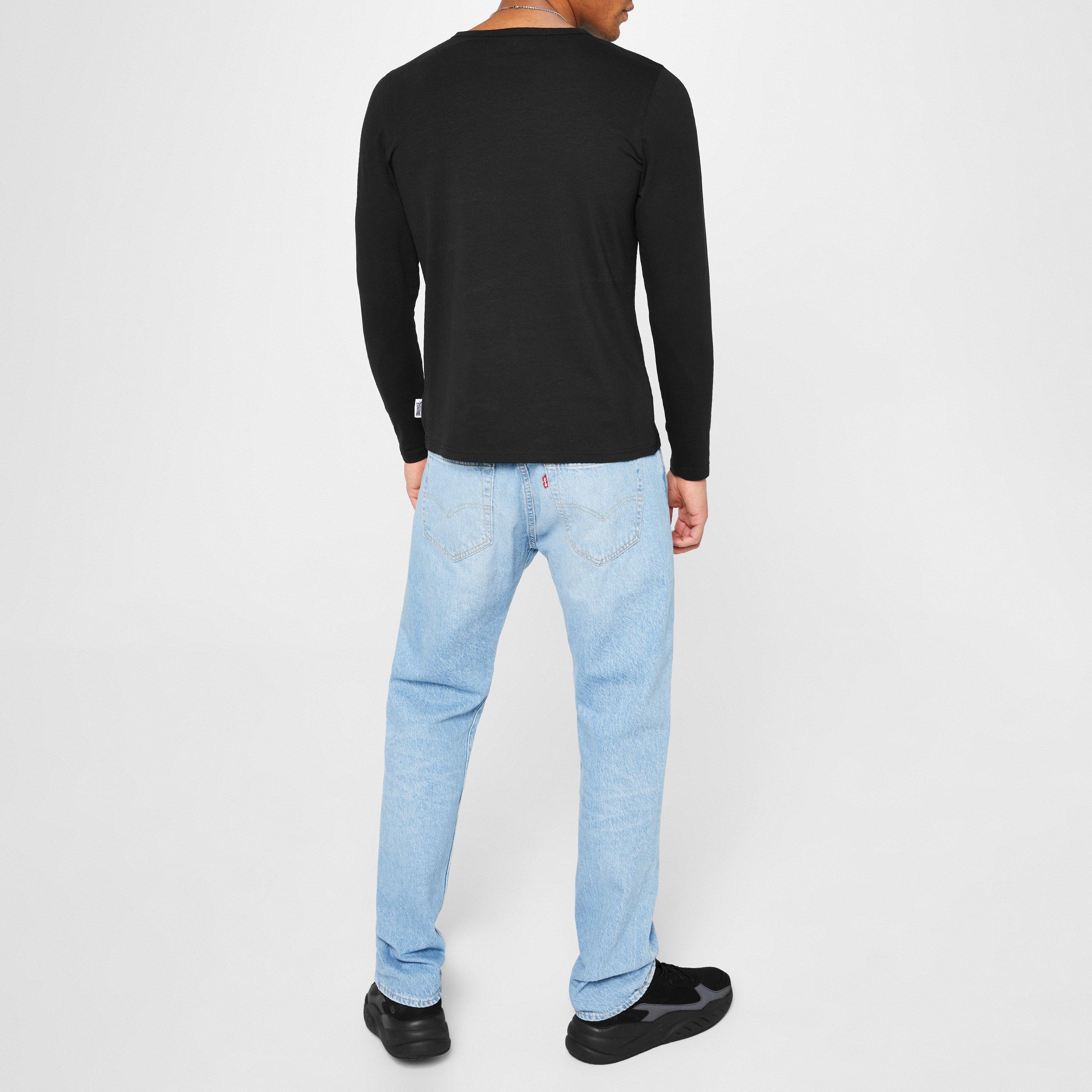 Noir - Lonsdale - Long Sleeve T Shirt Mens - 4