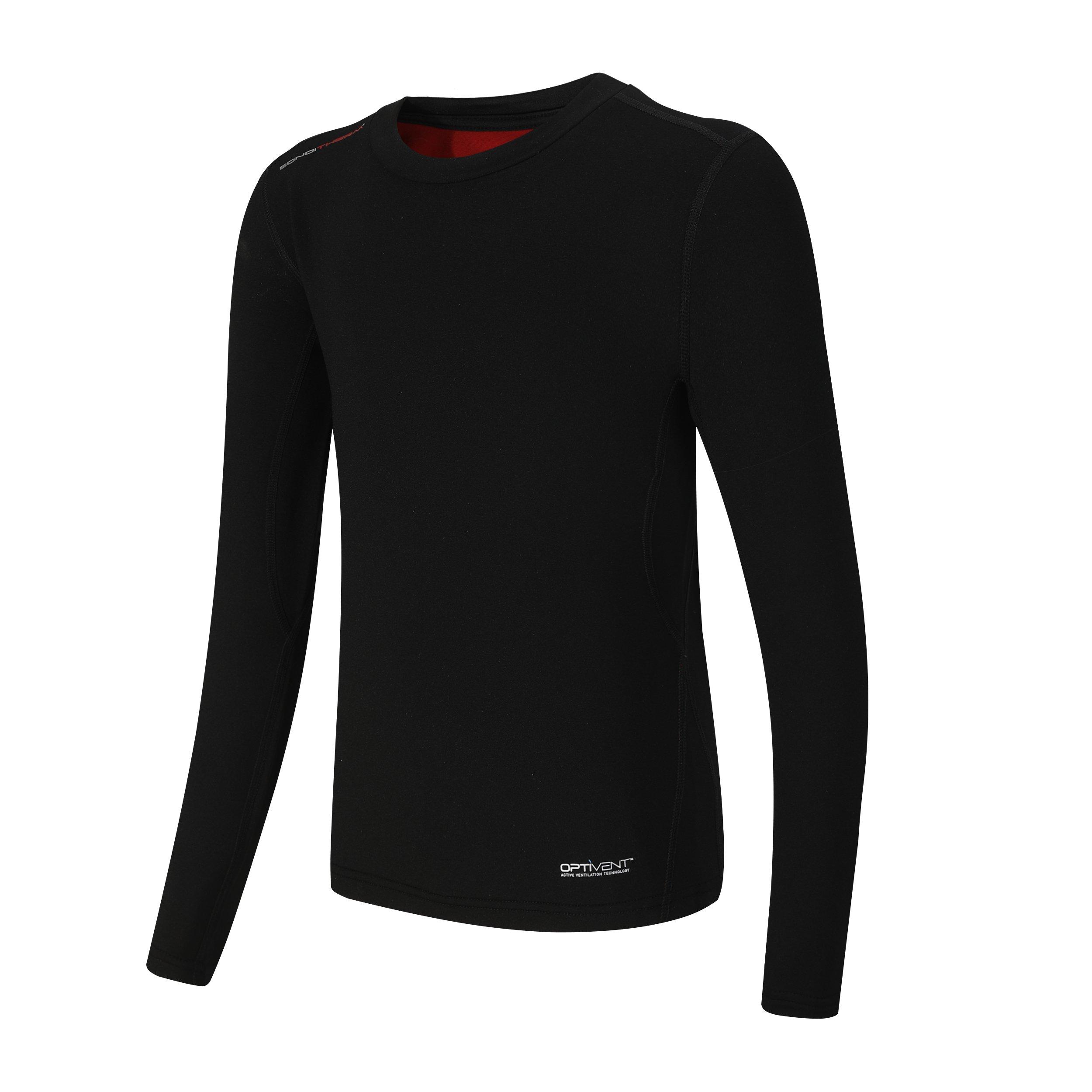 Black - Sondico - S Therm Mock Collar Top Junior Boys - 3
