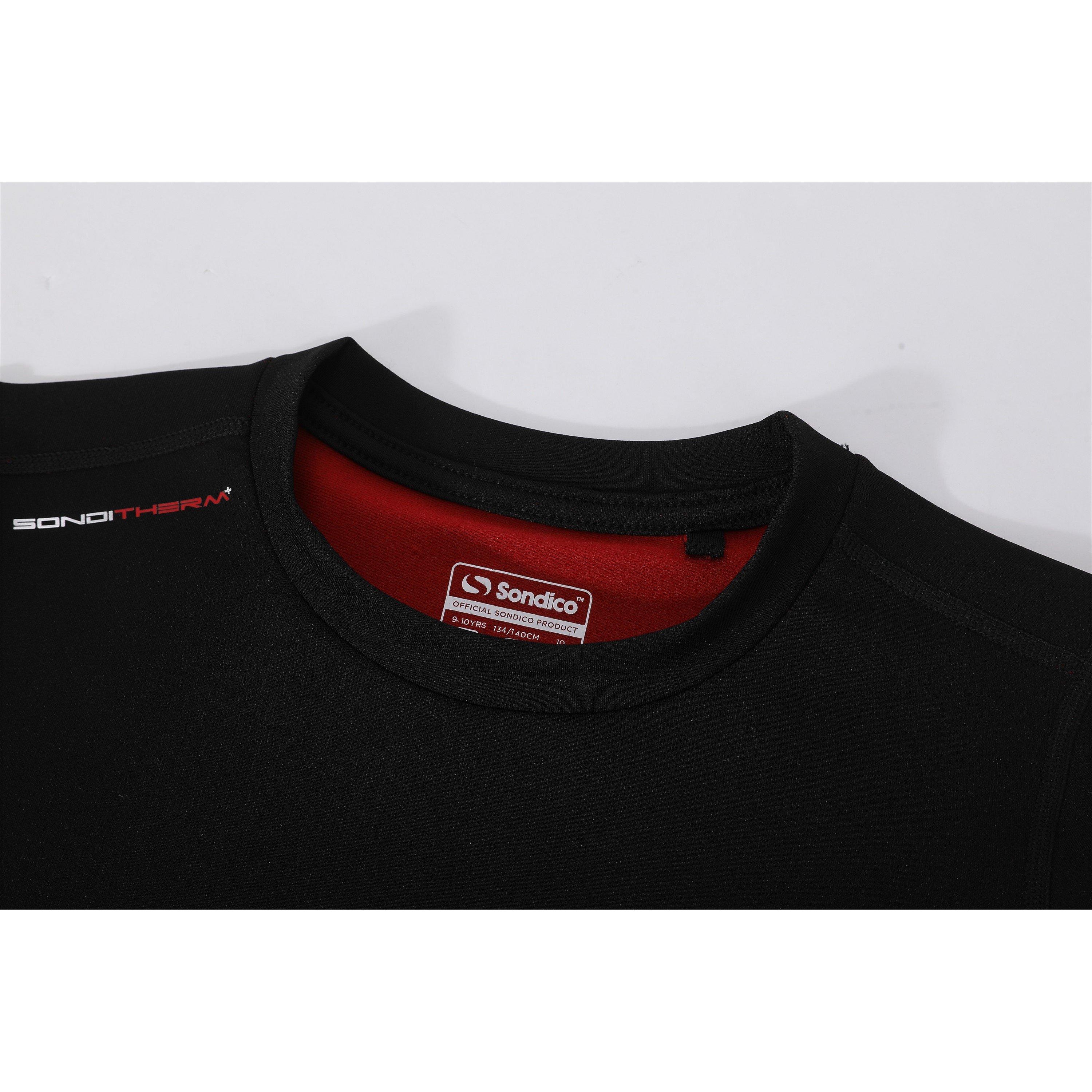 Black - Sondico - S Therm Mock Collar Top Junior Boys - 4