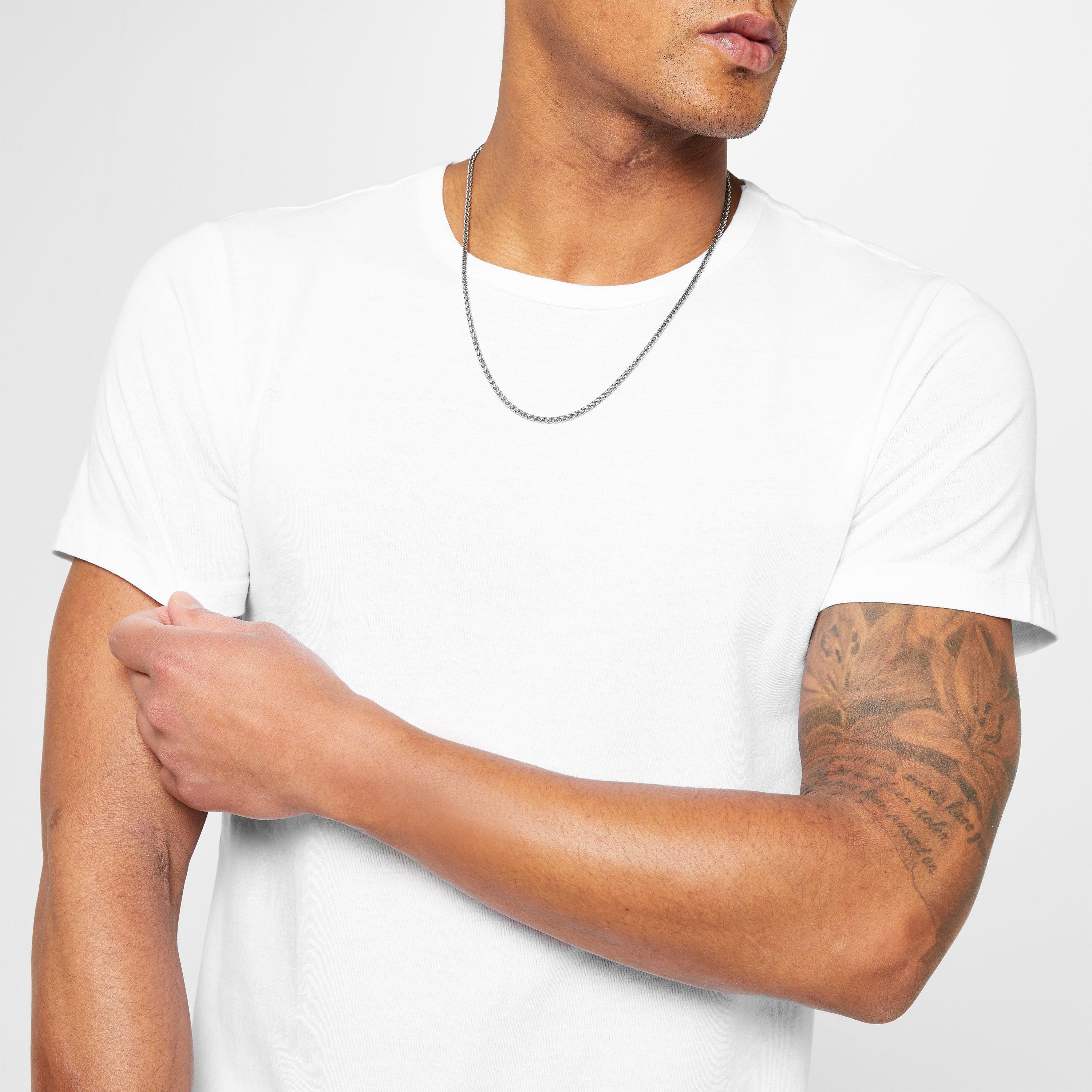 Hvid - Lonsdale - Single T Shirt Mens - 3