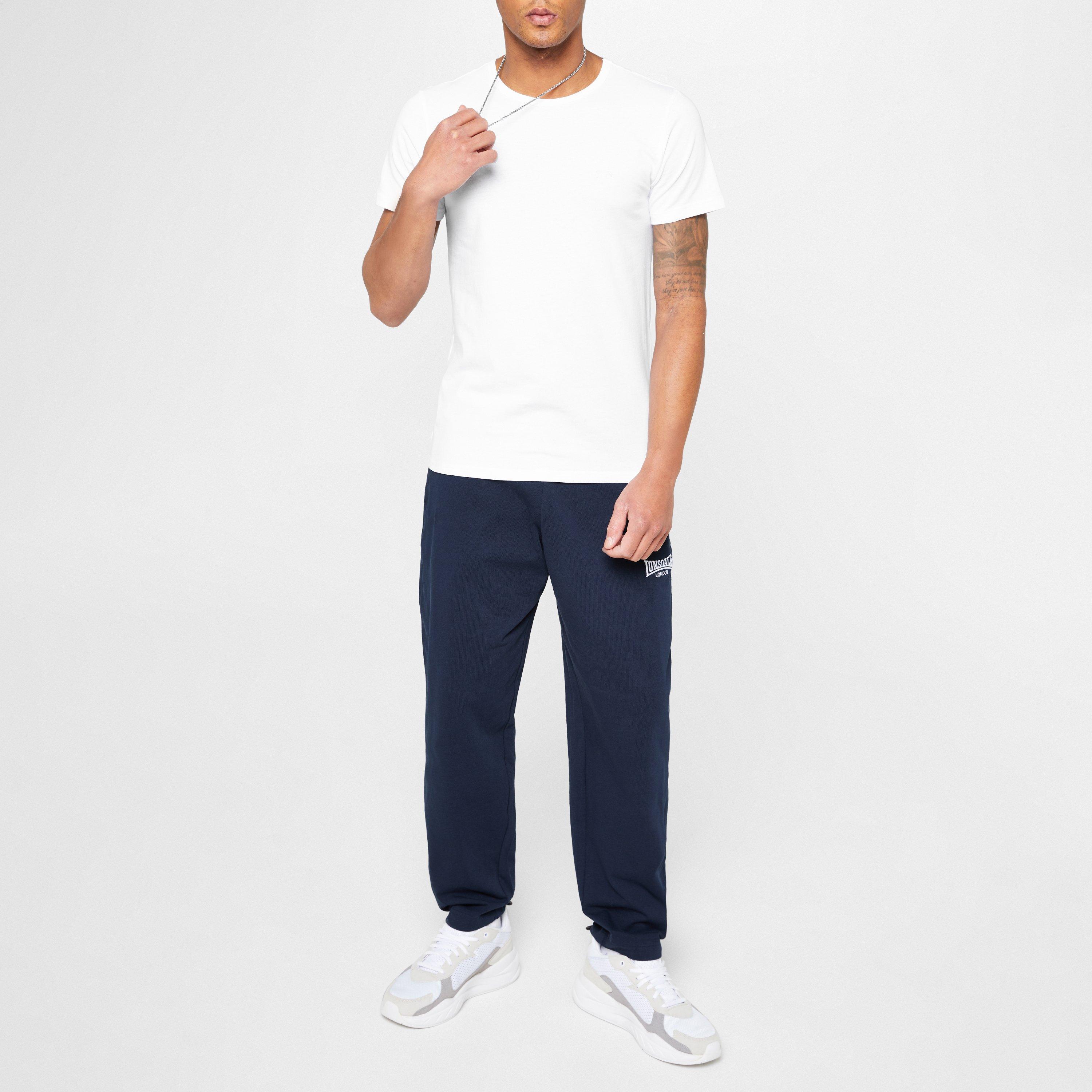 Hvid - Lonsdale - Single T Shirt Mens - 5