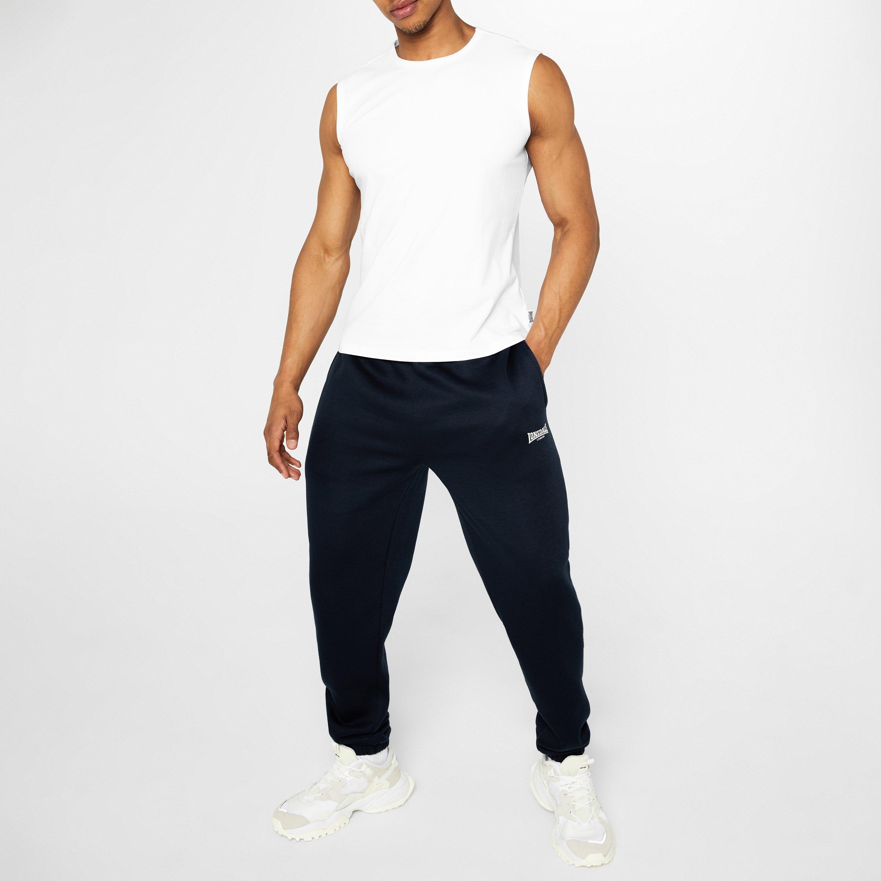 Bijela - Lonsdale - Sleeveless T-Shirt Mens - 3