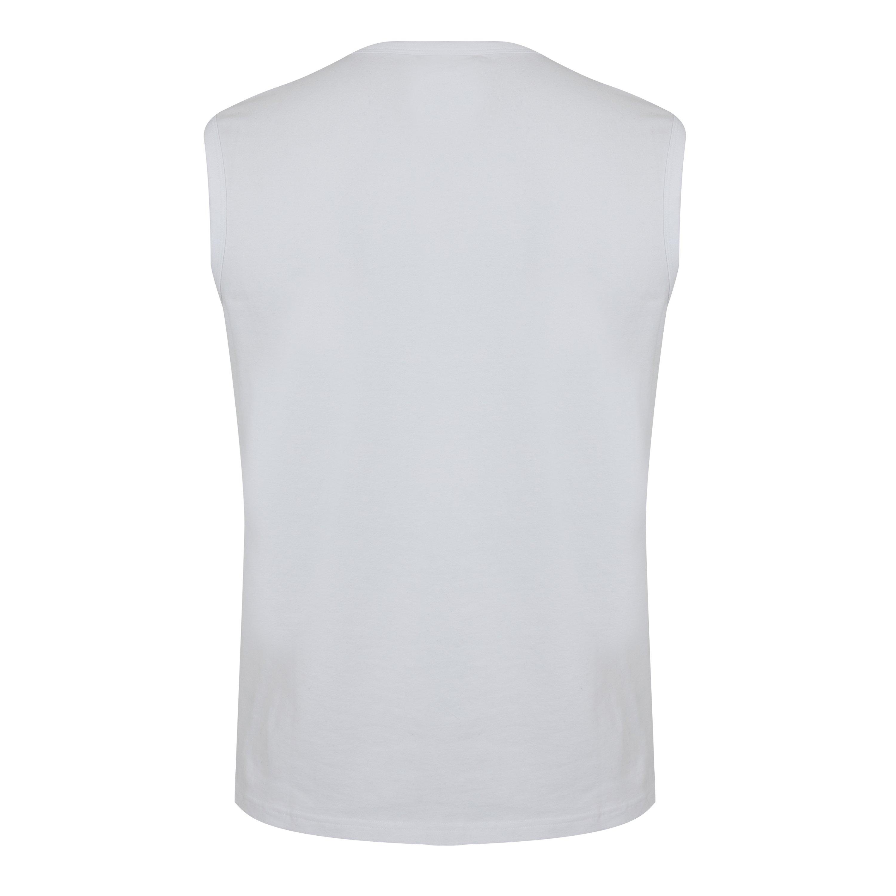 Bijela - Lonsdale - Sleeveless T-Shirt Mens - 5