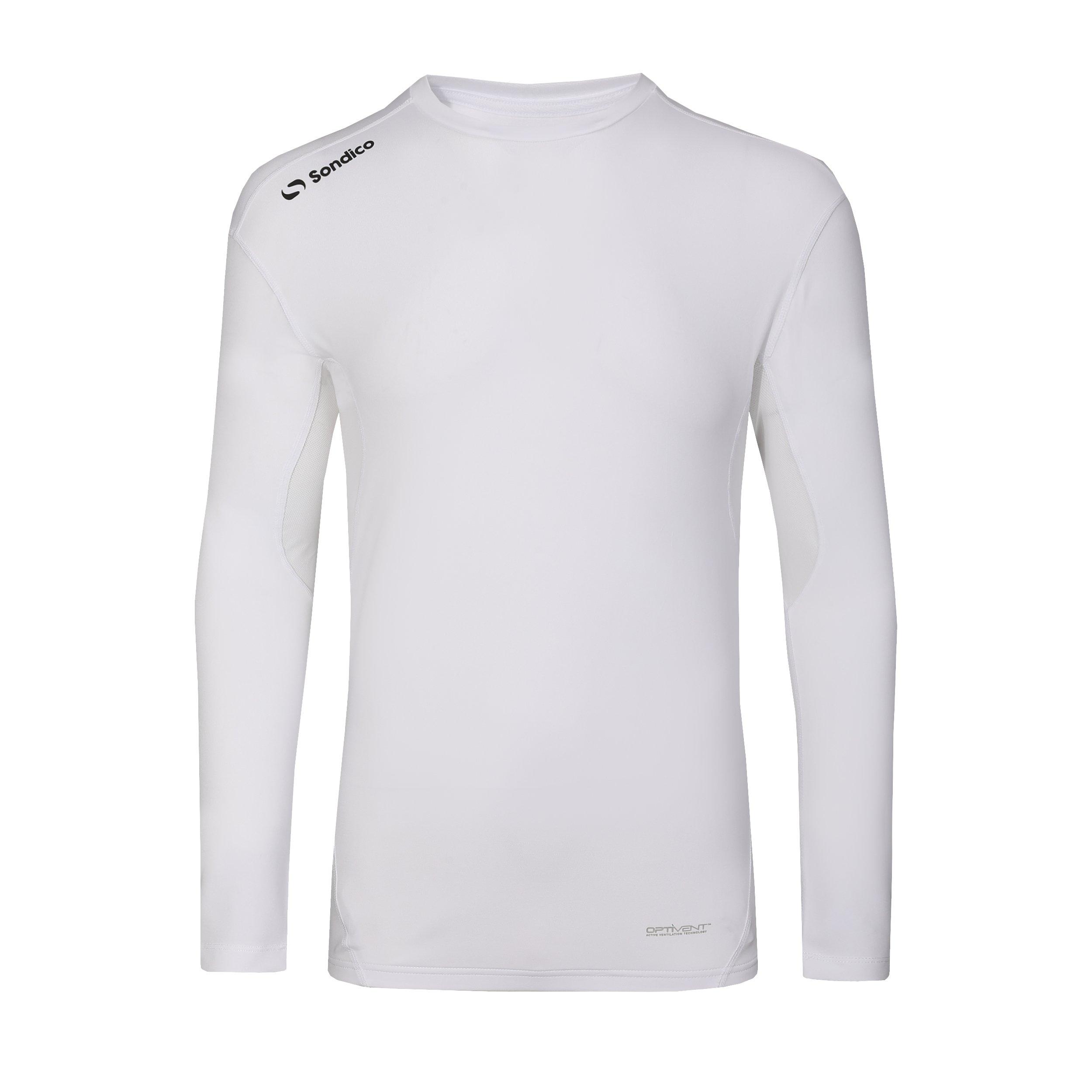 Weiß - Sondico - Core Base Long Sleeve Mens - 1