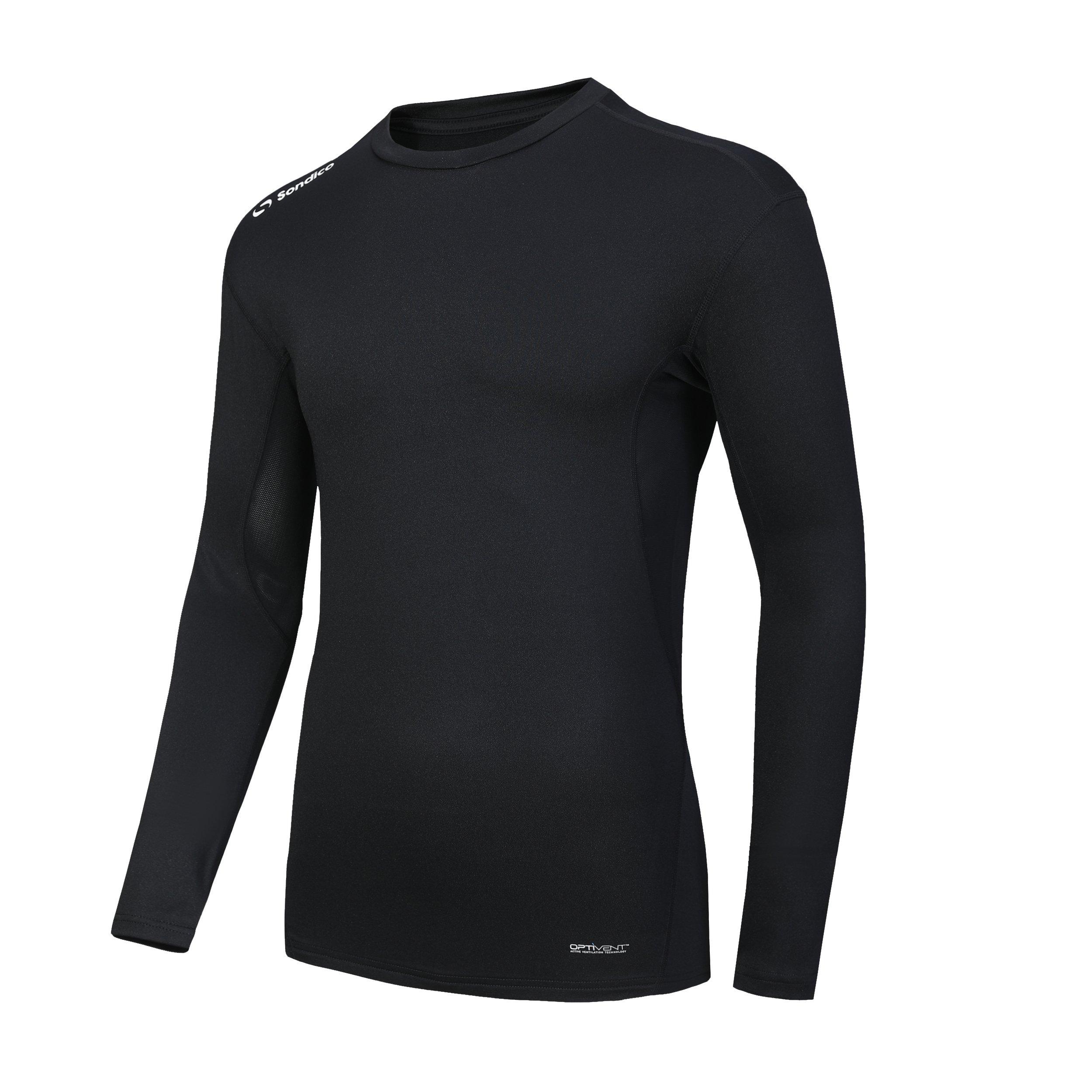 Black - Sondico - Core Base Long Sleeve Mens - 3