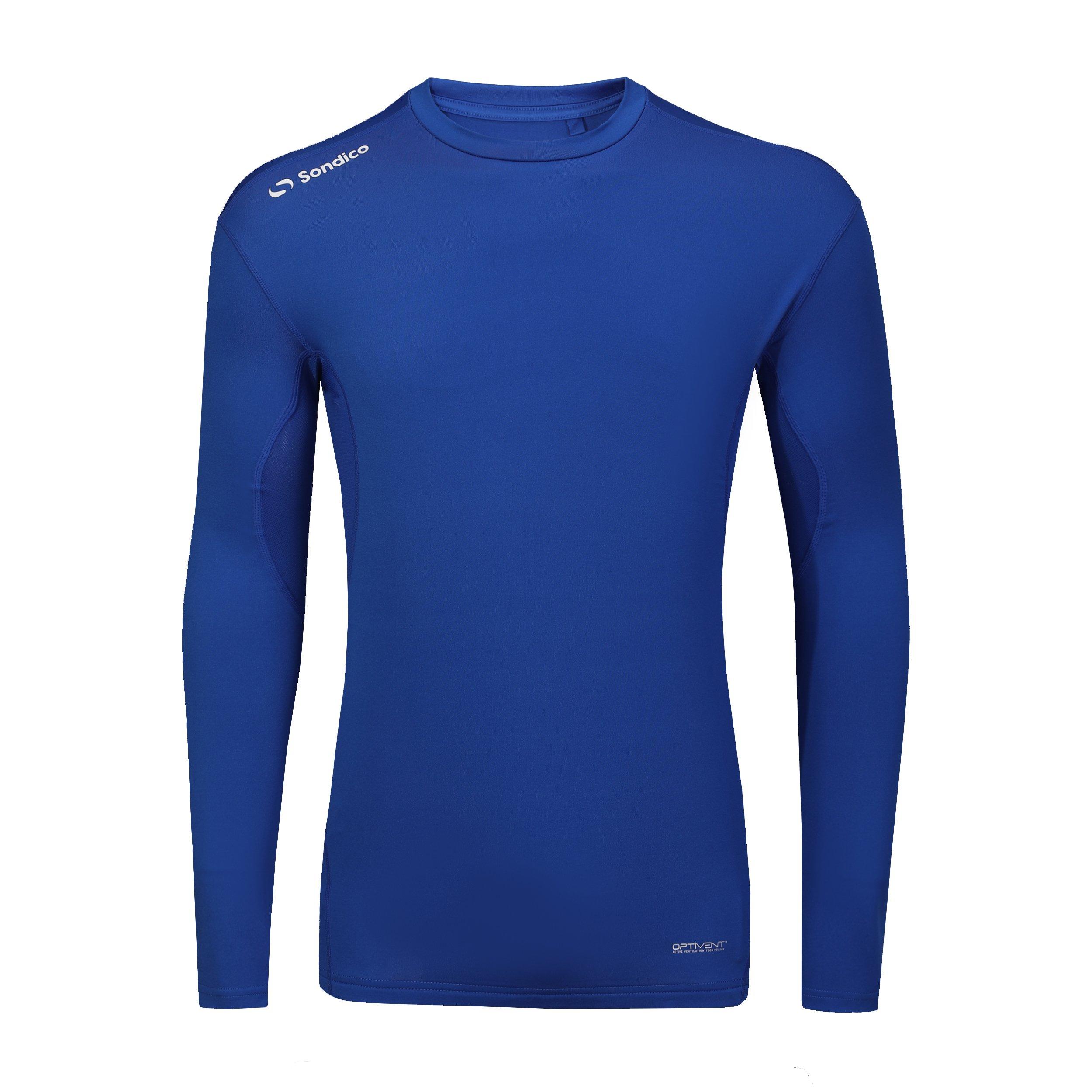 Sondico Men's Core Base Long Sleeve - Royal - XS