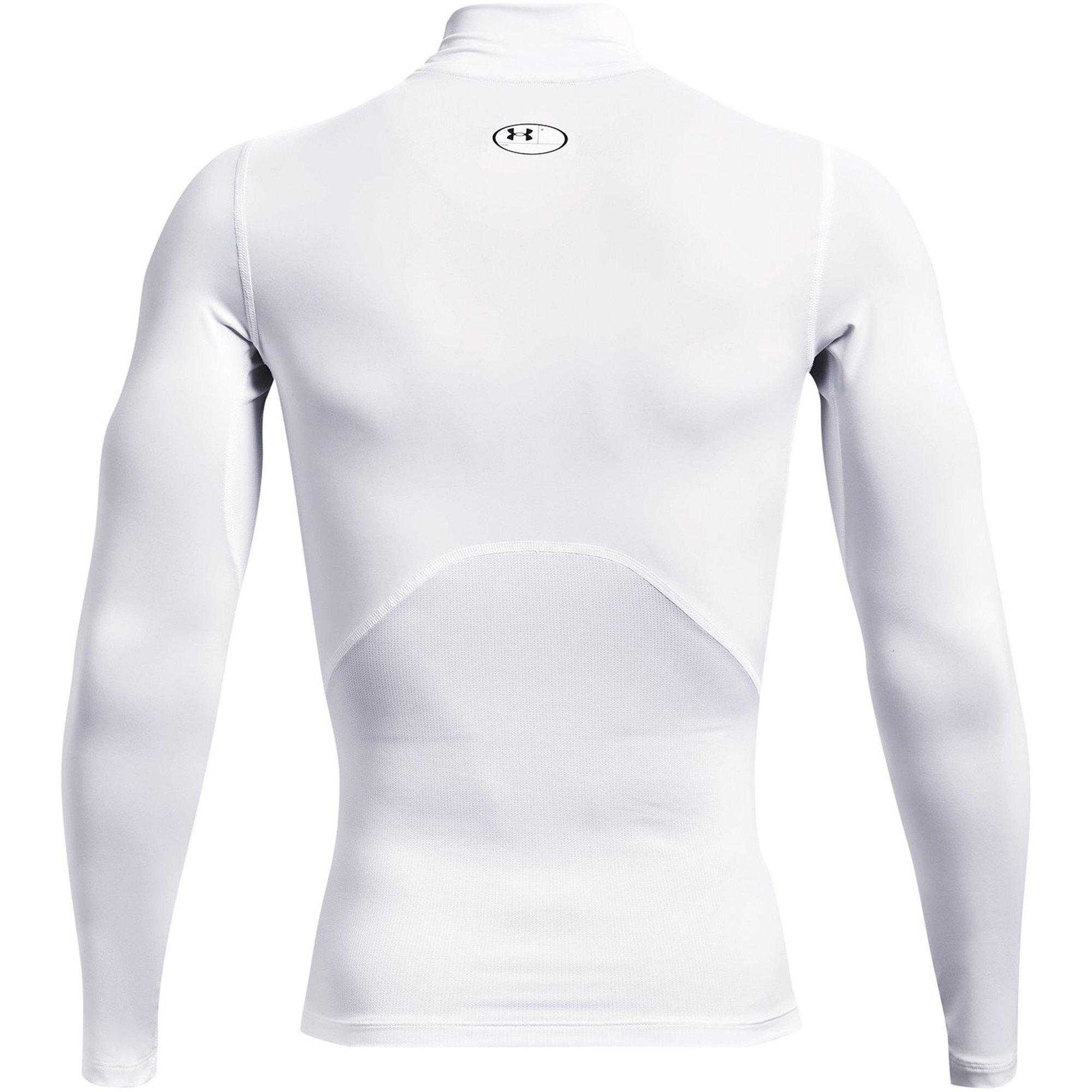 White - Under Armour - HeatGear® Mock Long Sleeve Men's - 2