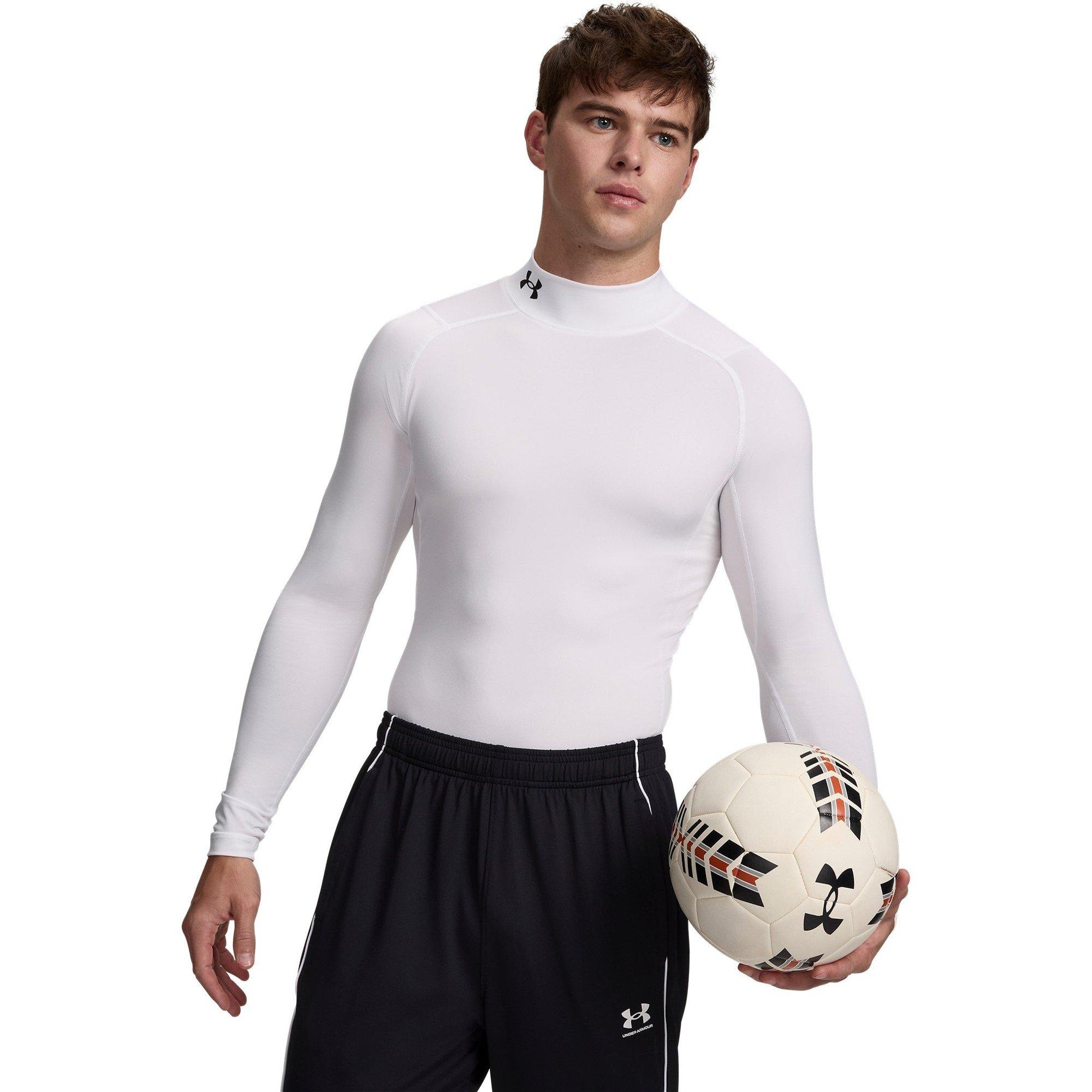 White - Under Armour - HeatGear® Mock Long Sleeve Men's - 3