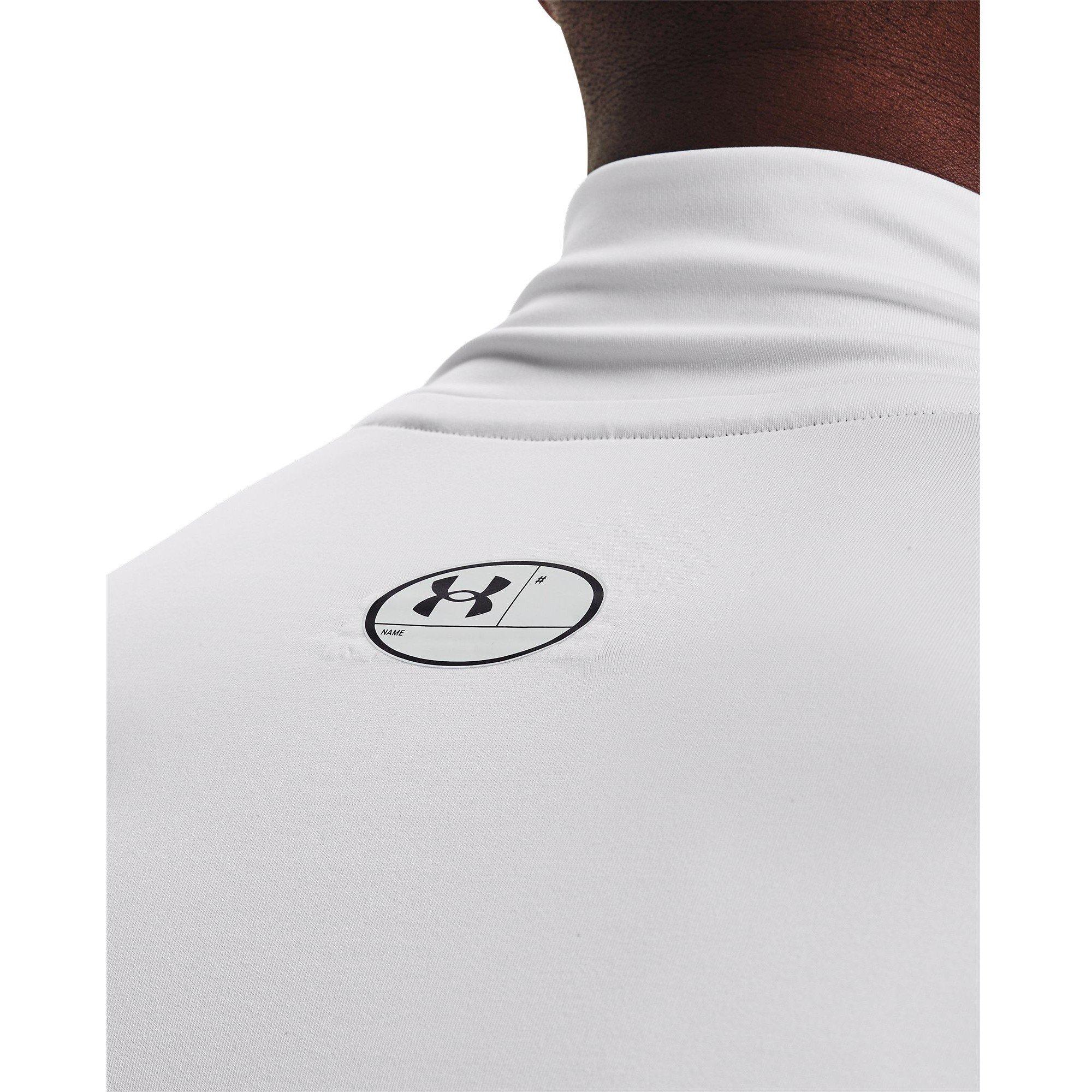 White - Under Armour - HeatGear® Mock Long Sleeve Men's - 5