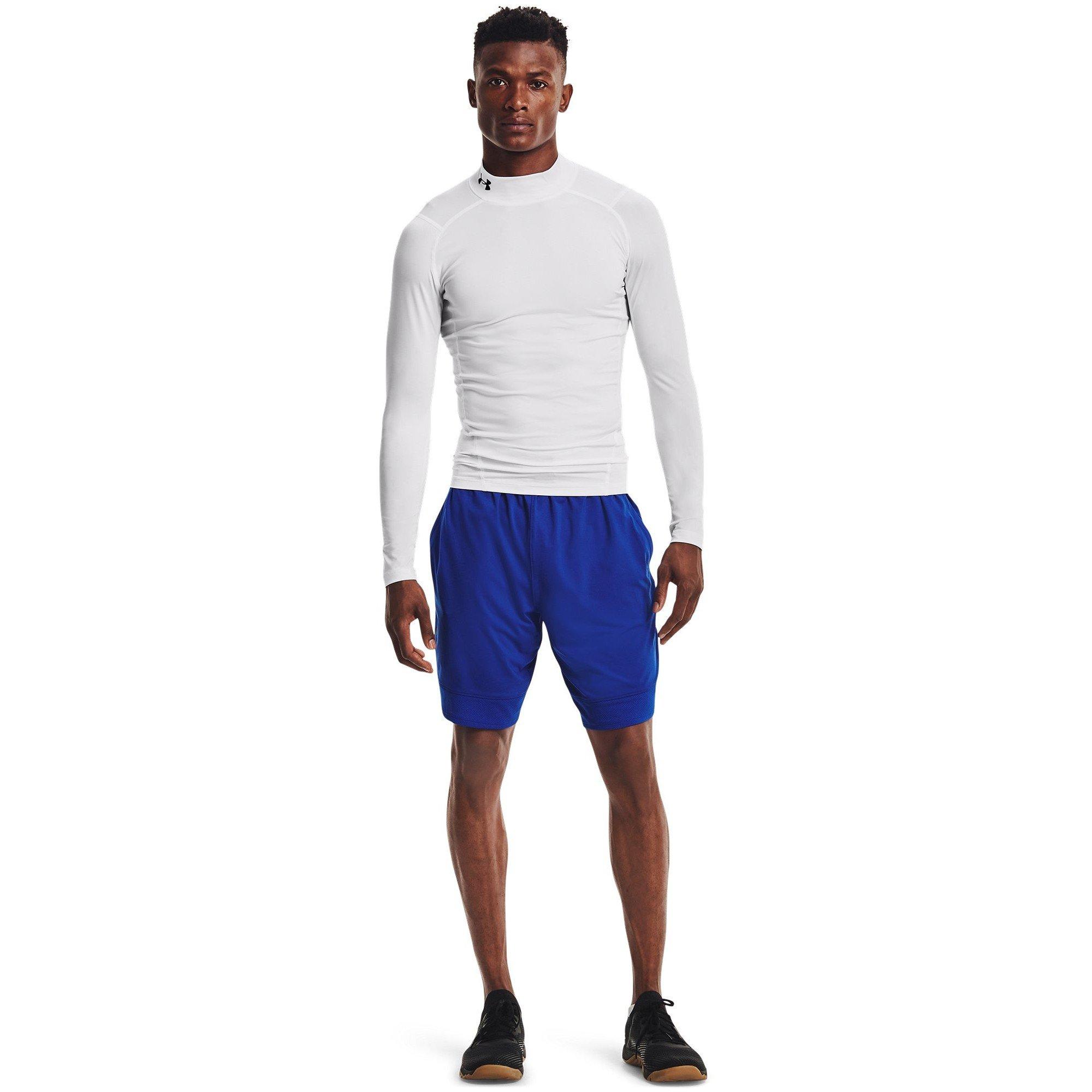 White - Under Armour - HeatGear® Mock Long Sleeve Men's - 7