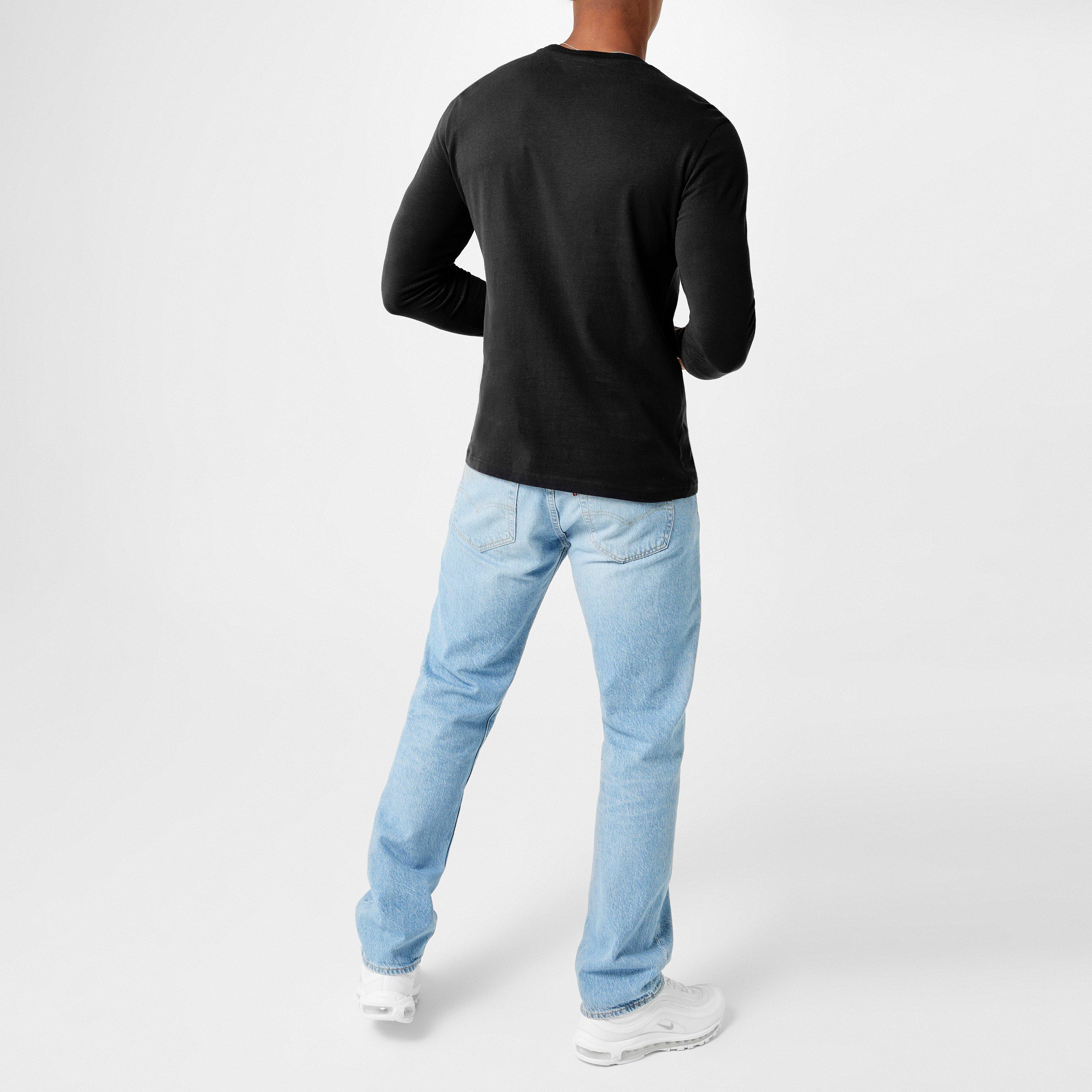 Schwarz - Champion - Long Sleeve Tee - 3