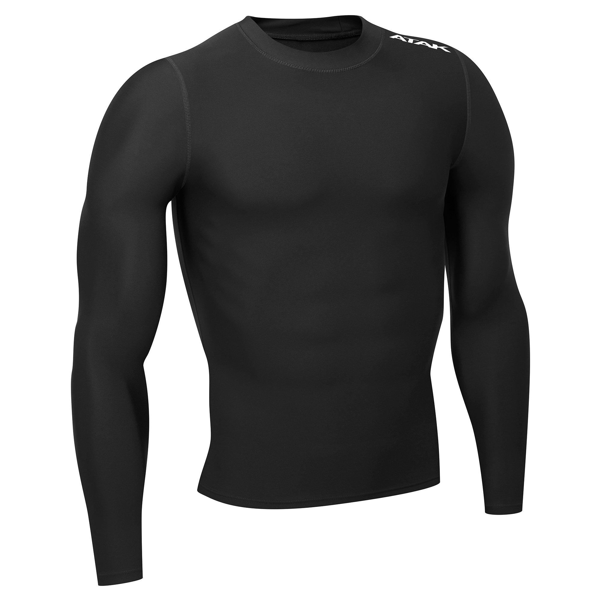 Black - ATAK Sports - Atak Compression Long Sleeve Top Senior - 3
