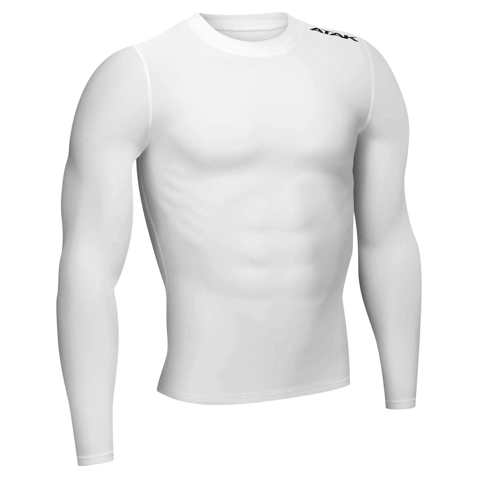 White - ATAK Sports - Compression Long Sleeve Top Junior - 2
