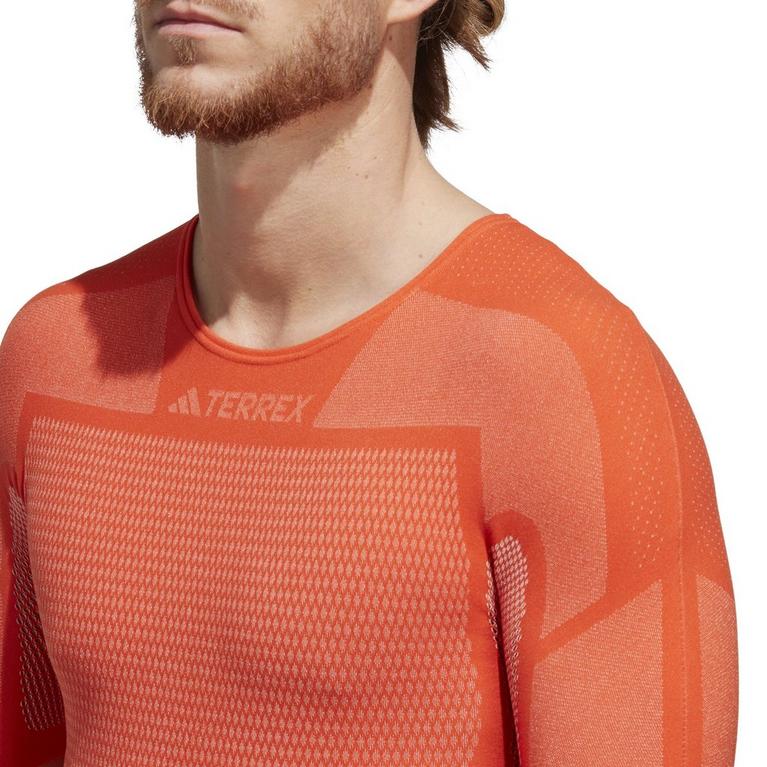 Orange Impact - adidas - Drynamo Short Sleeve Tall T-Shirt Mens - 5