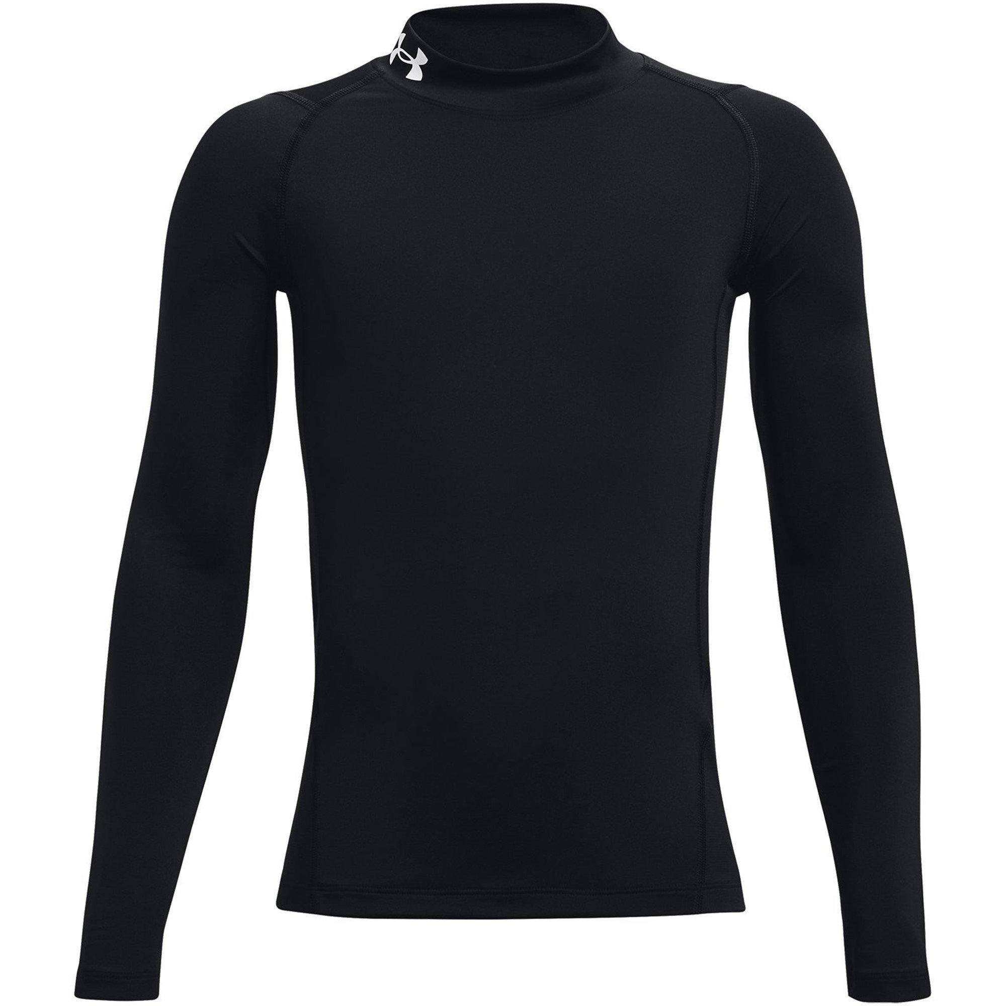 Under Armour Boys Heatgear® Mock Long Sleeve - Black - 13 Years (XL)