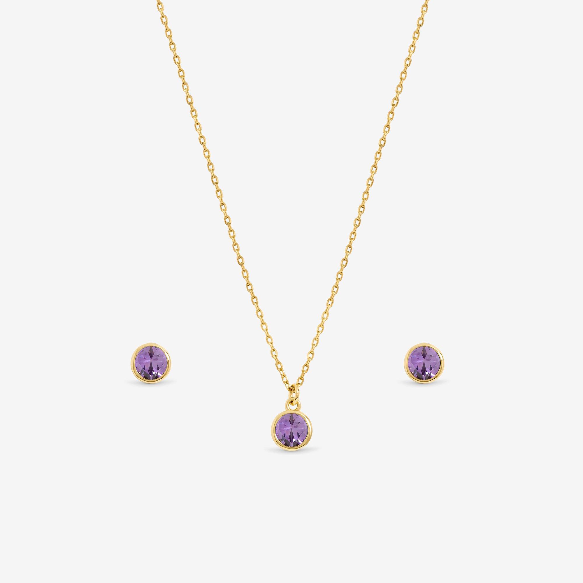 Gold - Jon Richard - 14Ct Gold Plated Birthstone Bezel Set - November - 2