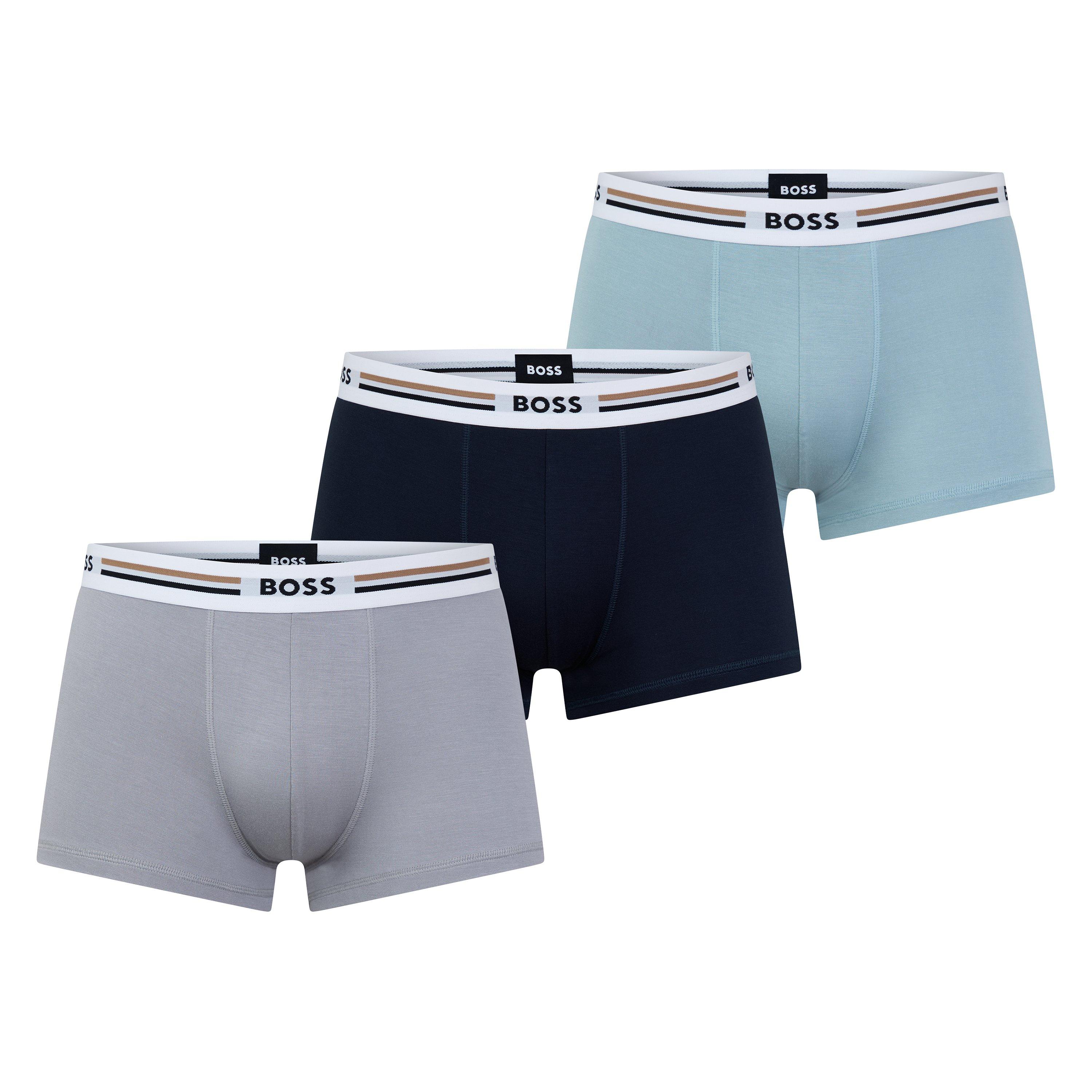 BLUE AND OTHER - Hugo - BOSS TRUNKS 3PK REVIVE - 1
