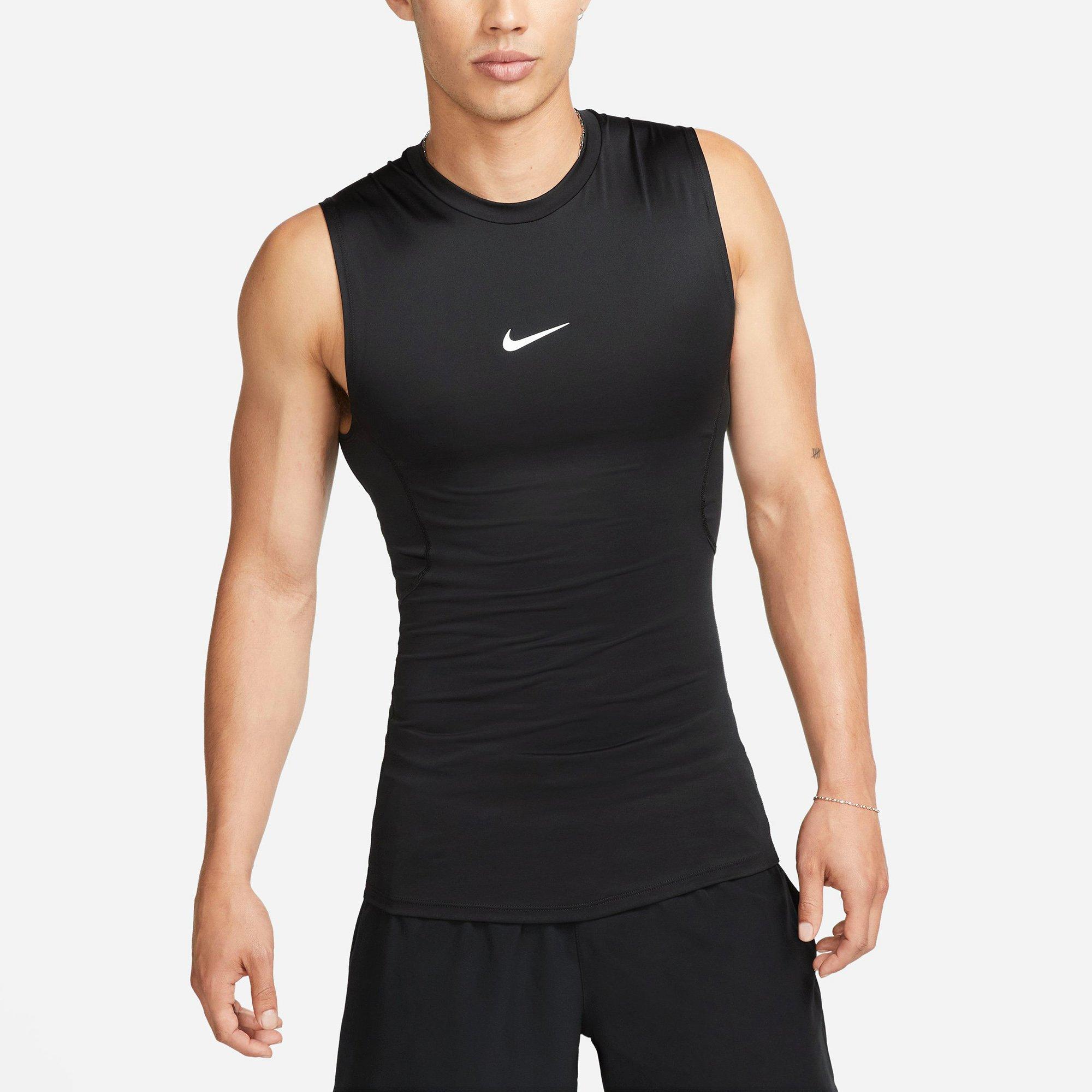 Black/White - Nike - Pro Dri FIT Mens Sleeveless Perfromance Top - 1