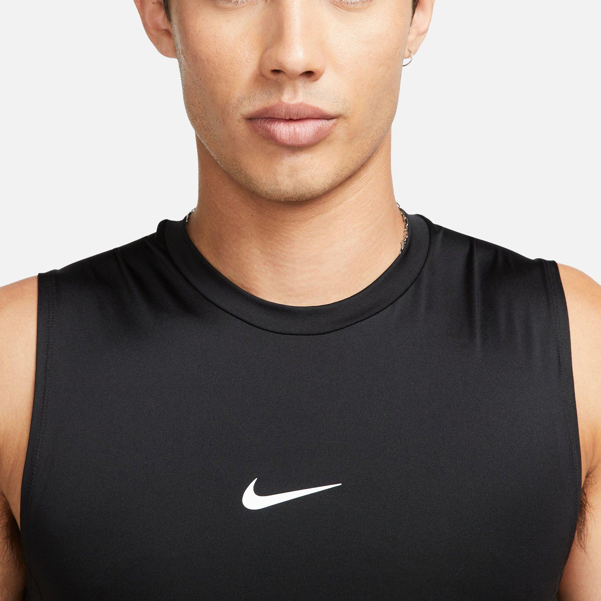 Black/White - Nike - Pro Dri FIT Mens Sleeveless Perfromance Top - 3