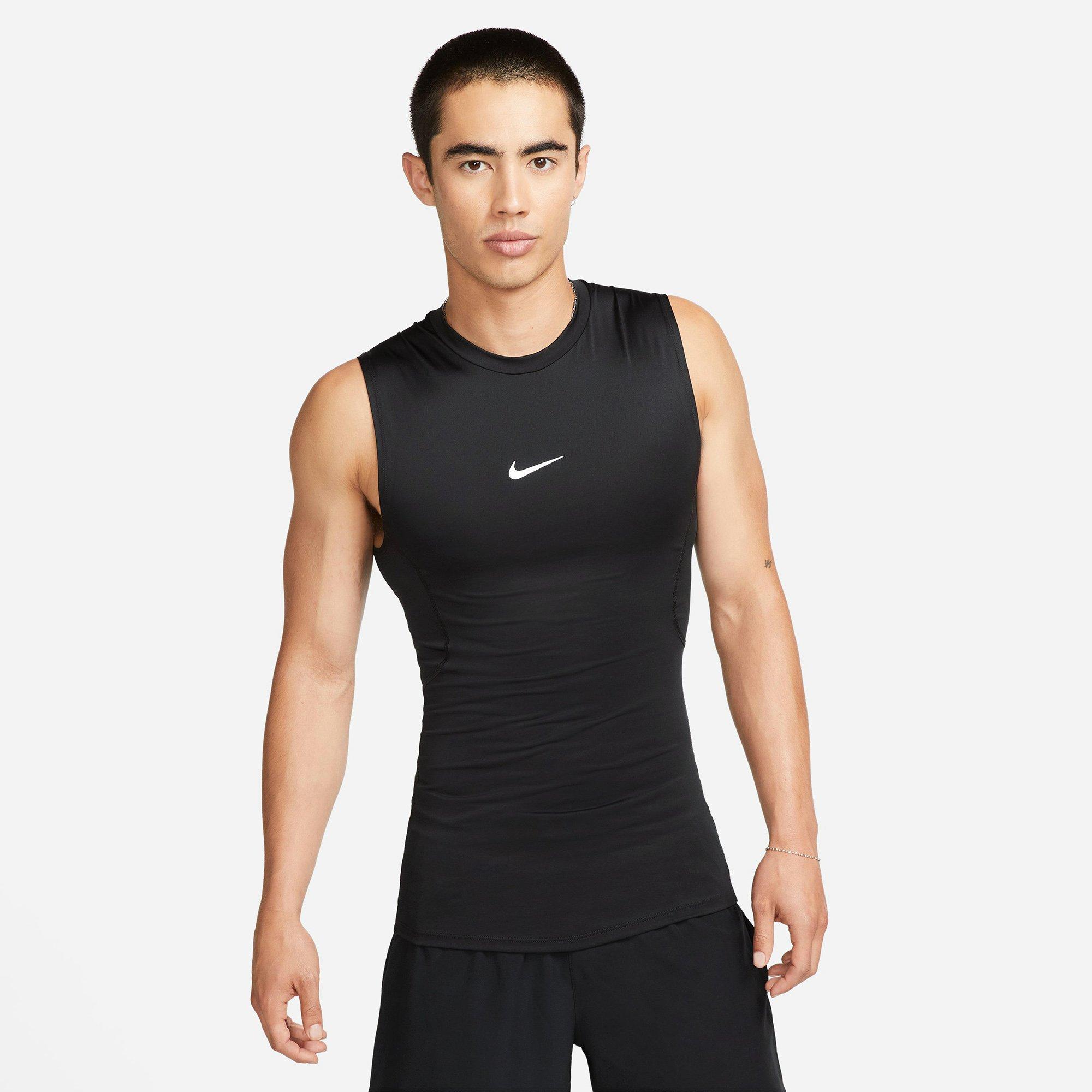 Black/White - Nike - Pro Dri FIT Mens Sleeveless Perfromance Top - 5