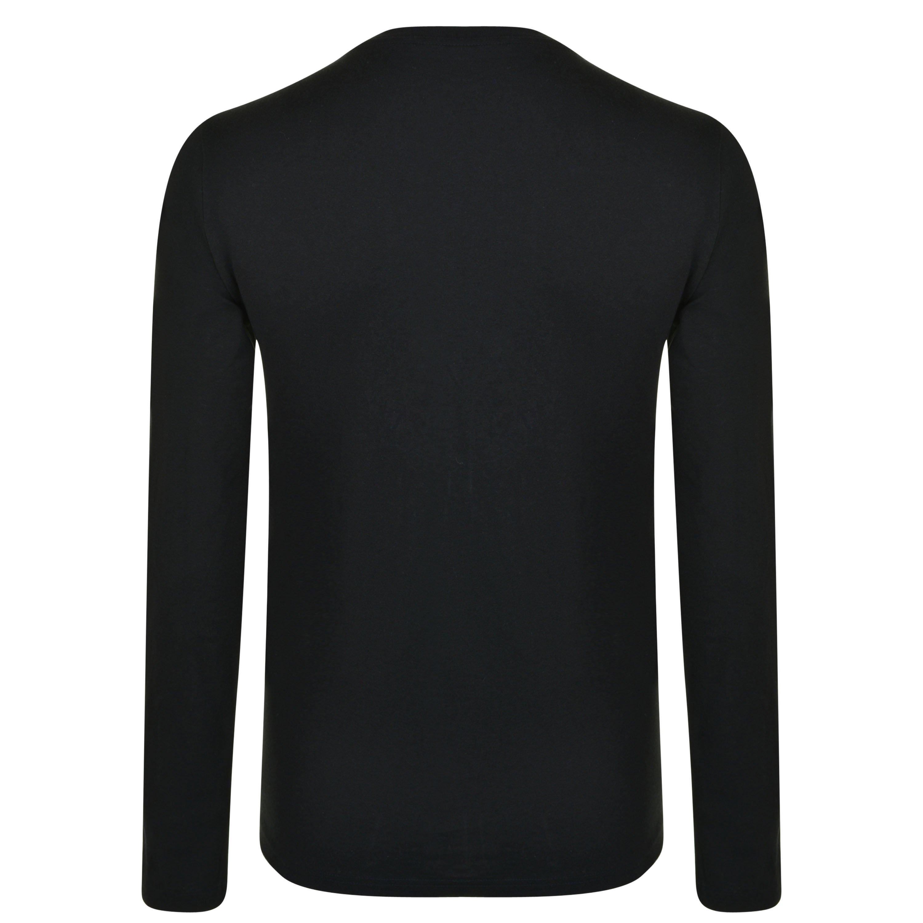 Black/White - Polo Ralph Lauren - Long Sleeve Crew Neck T-Shirt - 2