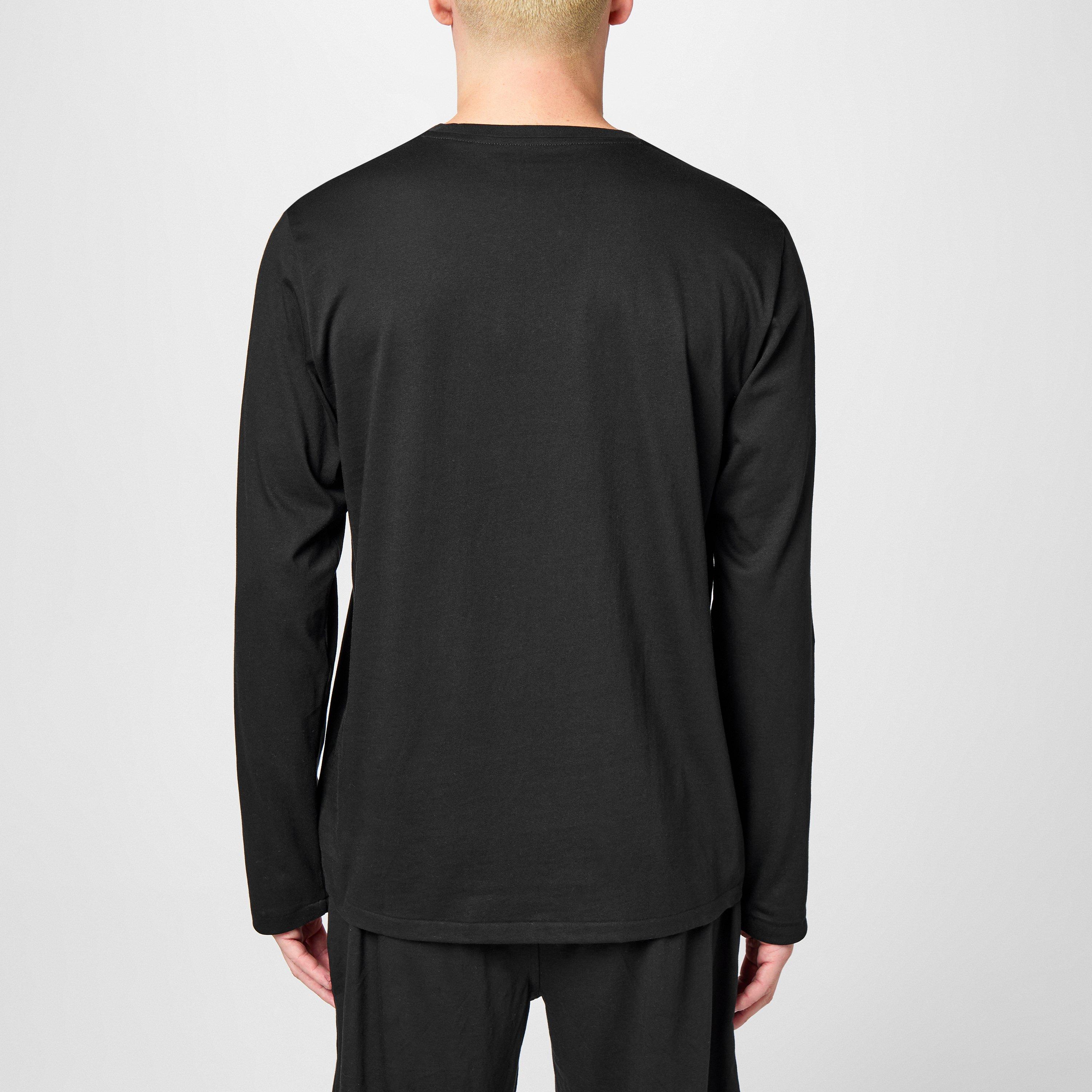 Black/White - Polo Ralph Lauren - Long Sleeve Crew Neck T-Shirt - 4