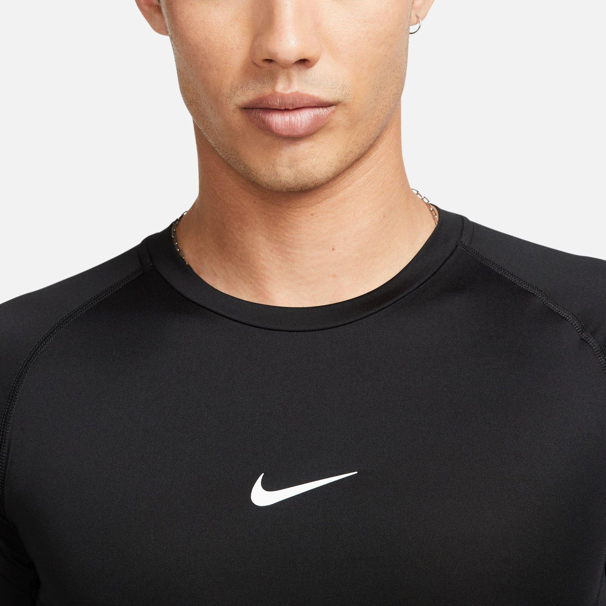 Black/White - Nike - Pro Dri FIT Mens Long Sleeve Performance Top - 3