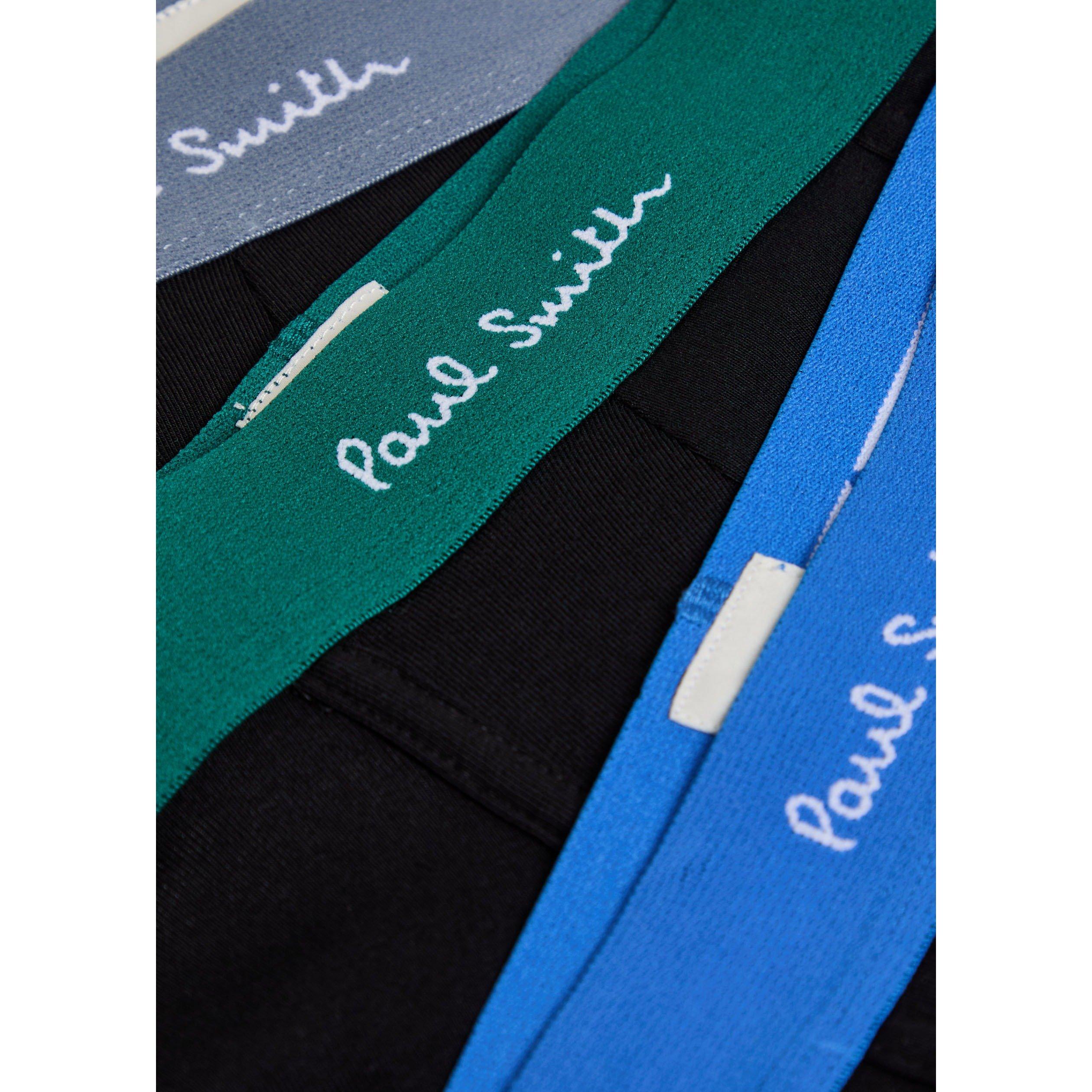 BLACK AND OTHER - Paul Smith - Men's Cotton Low-Rise Trunks 3 Pack - 2