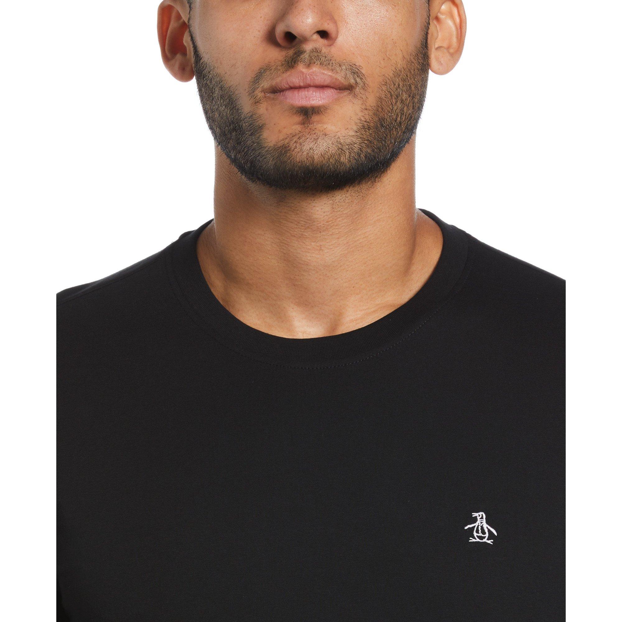 True Black - Original Penguin - Original Long Sleeve Crew T Shirt - 3