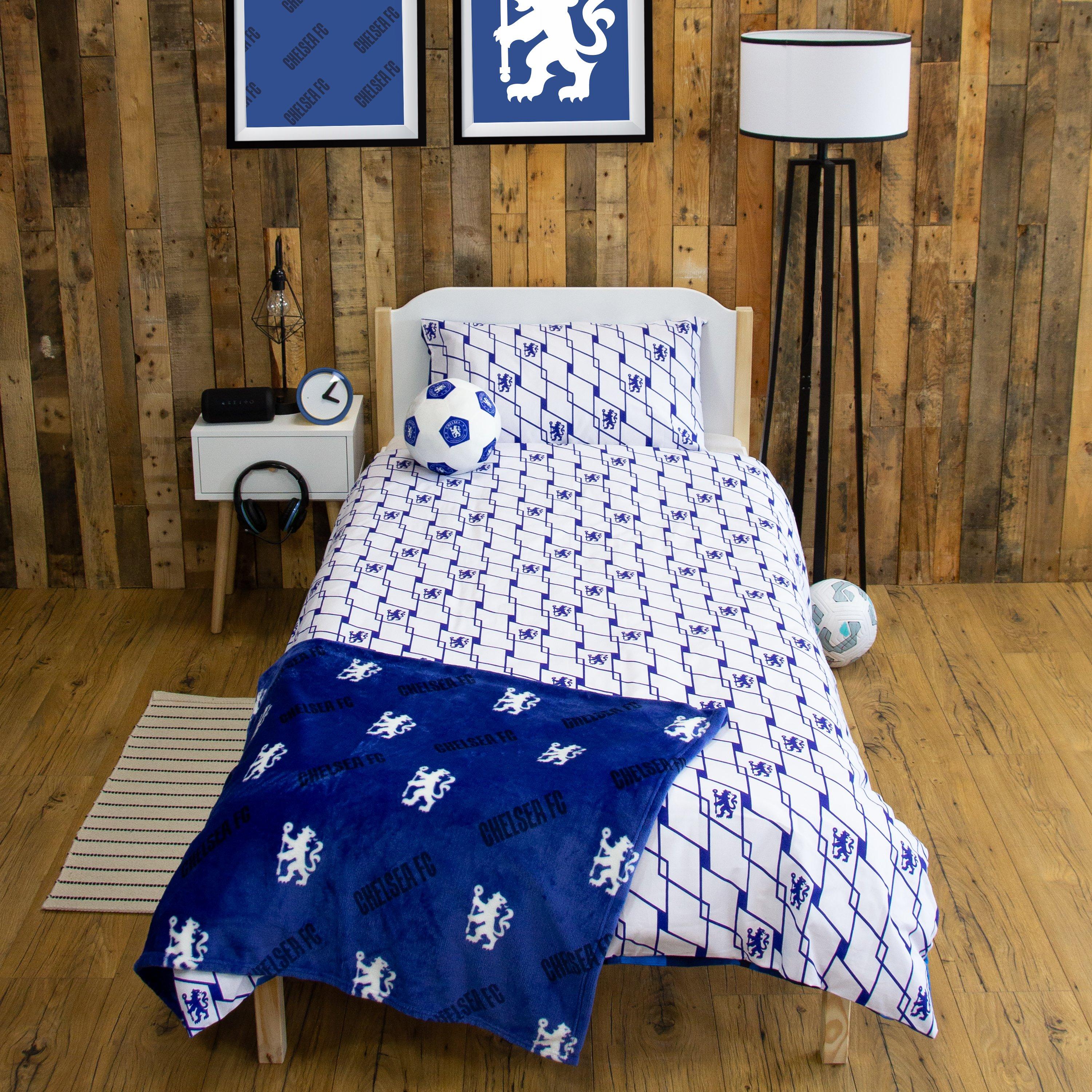 Multicolour - Chelsea FC - Chelsea Geometric Single Panel Duvet - 2