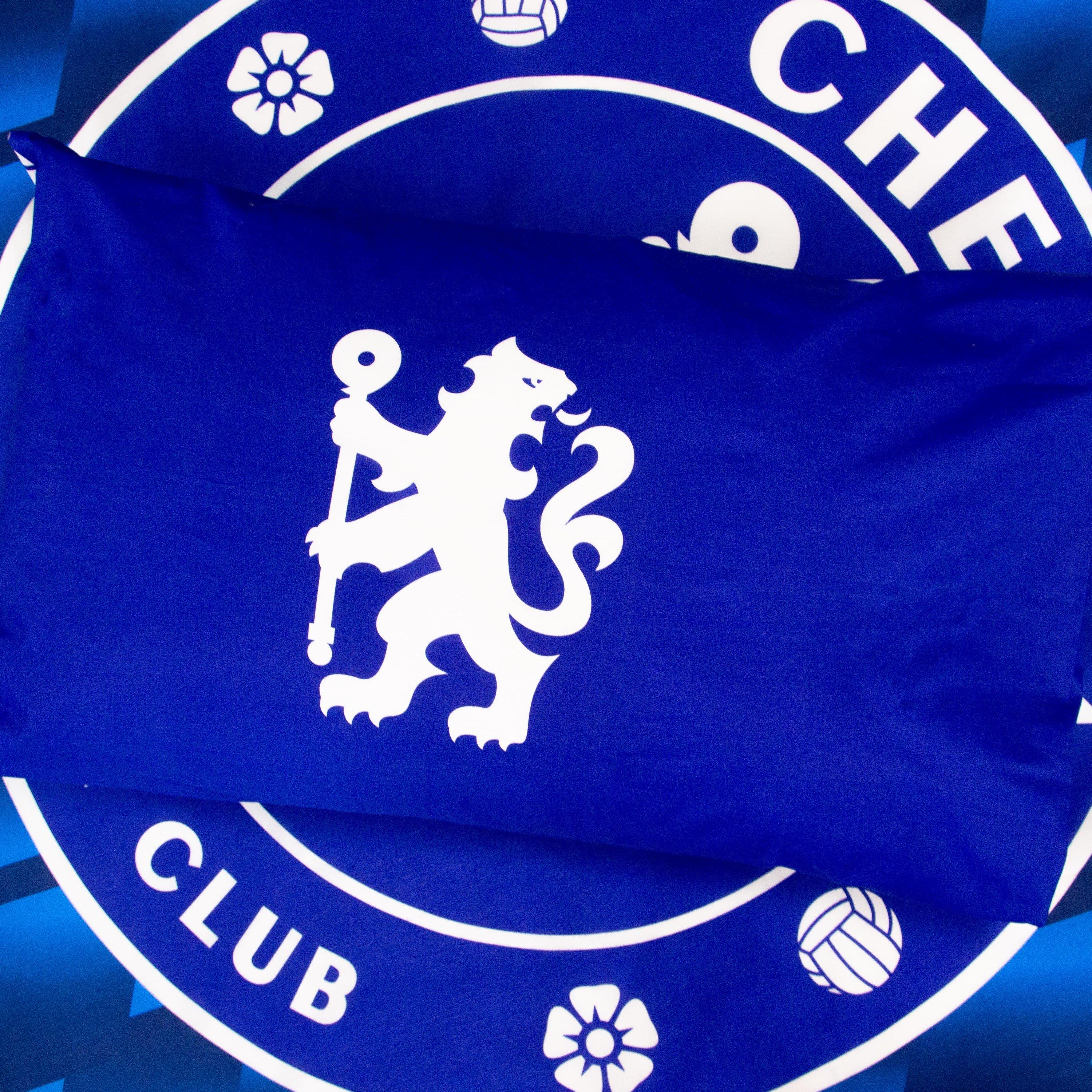 Multicolour - Chelsea FC - Chelsea Geometric Single Panel Duvet - 3
