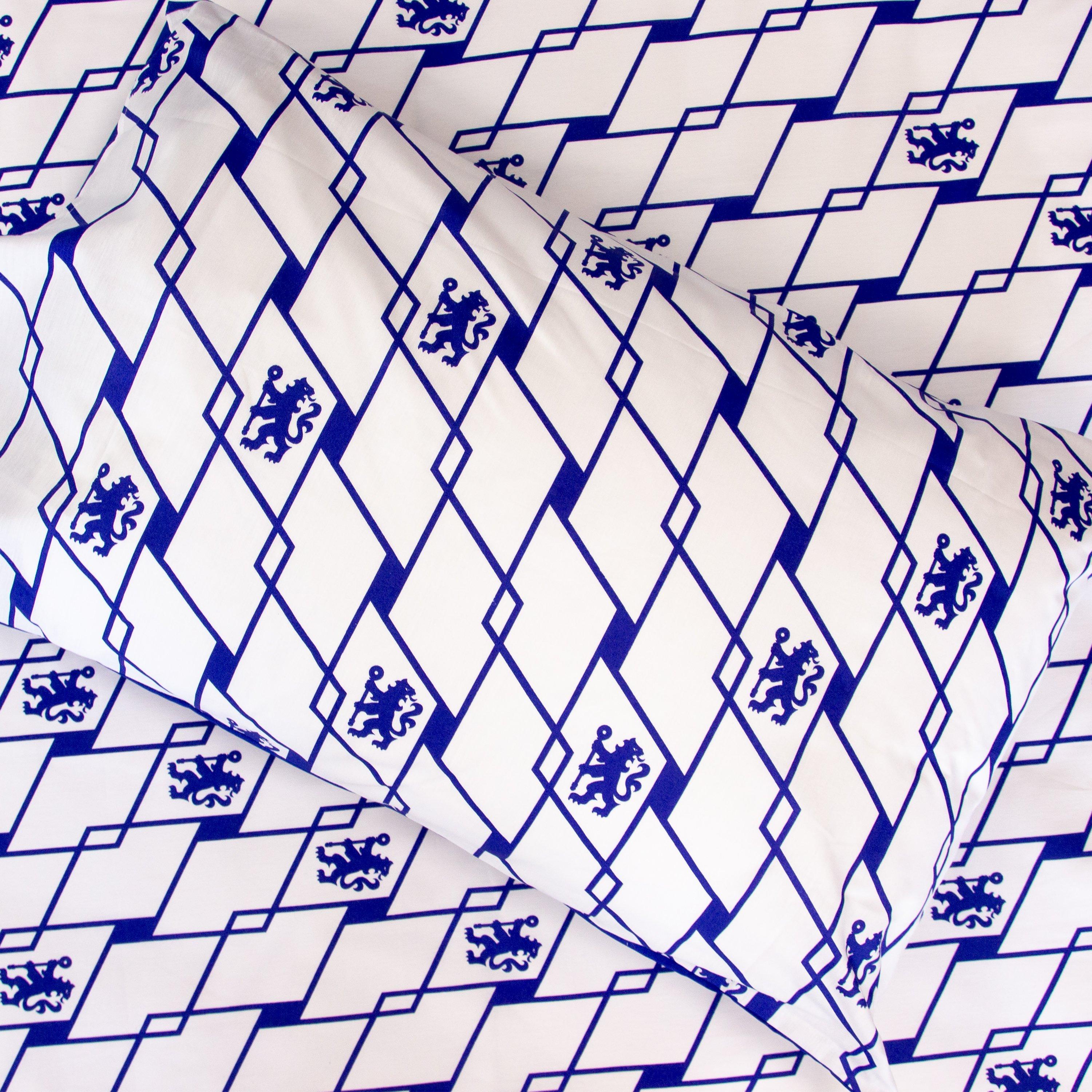 Multicolour - Chelsea FC - Chelsea Geometric Single Panel Duvet - 4