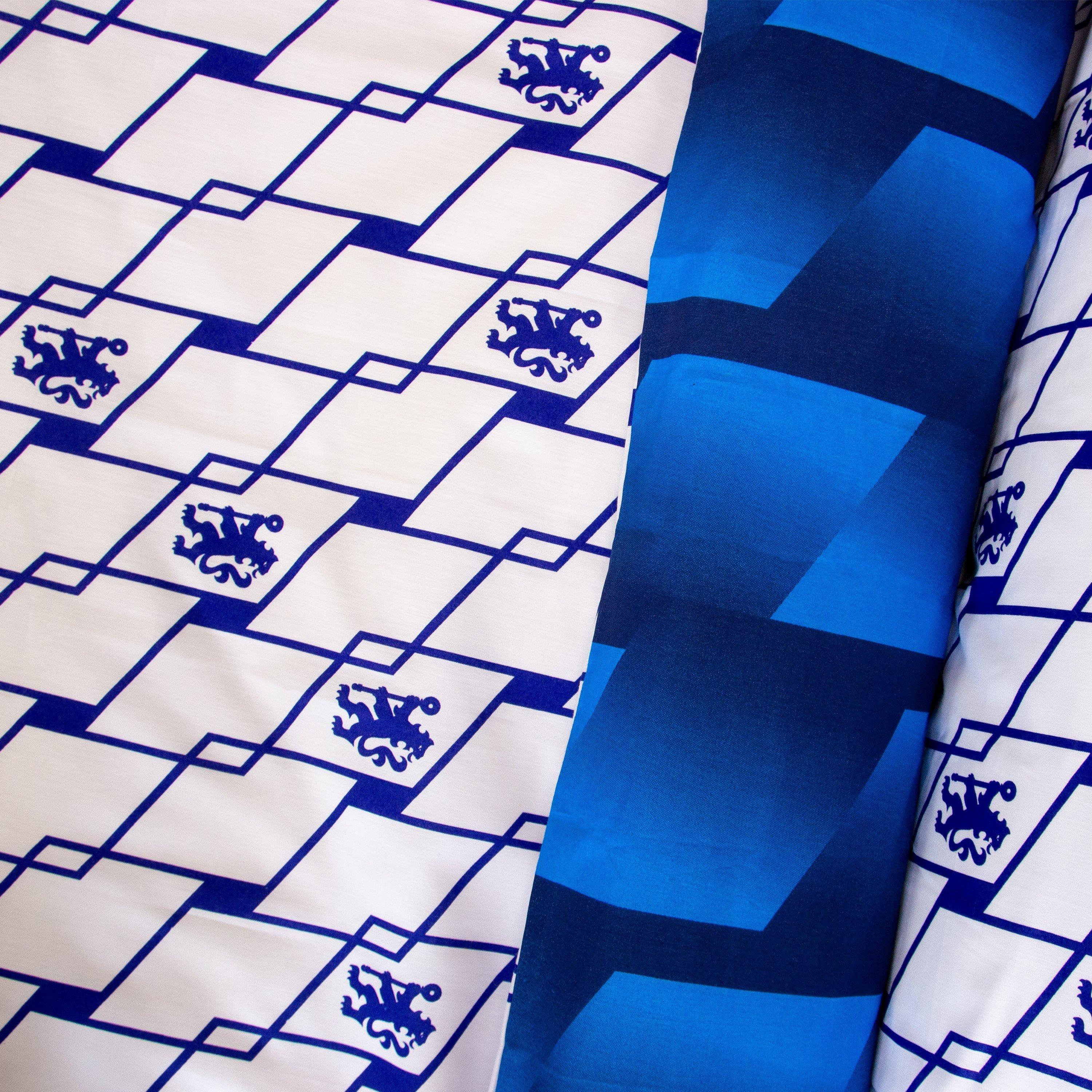 Multicolour - Chelsea FC - Chelsea Geometric Single Panel Duvet - 6