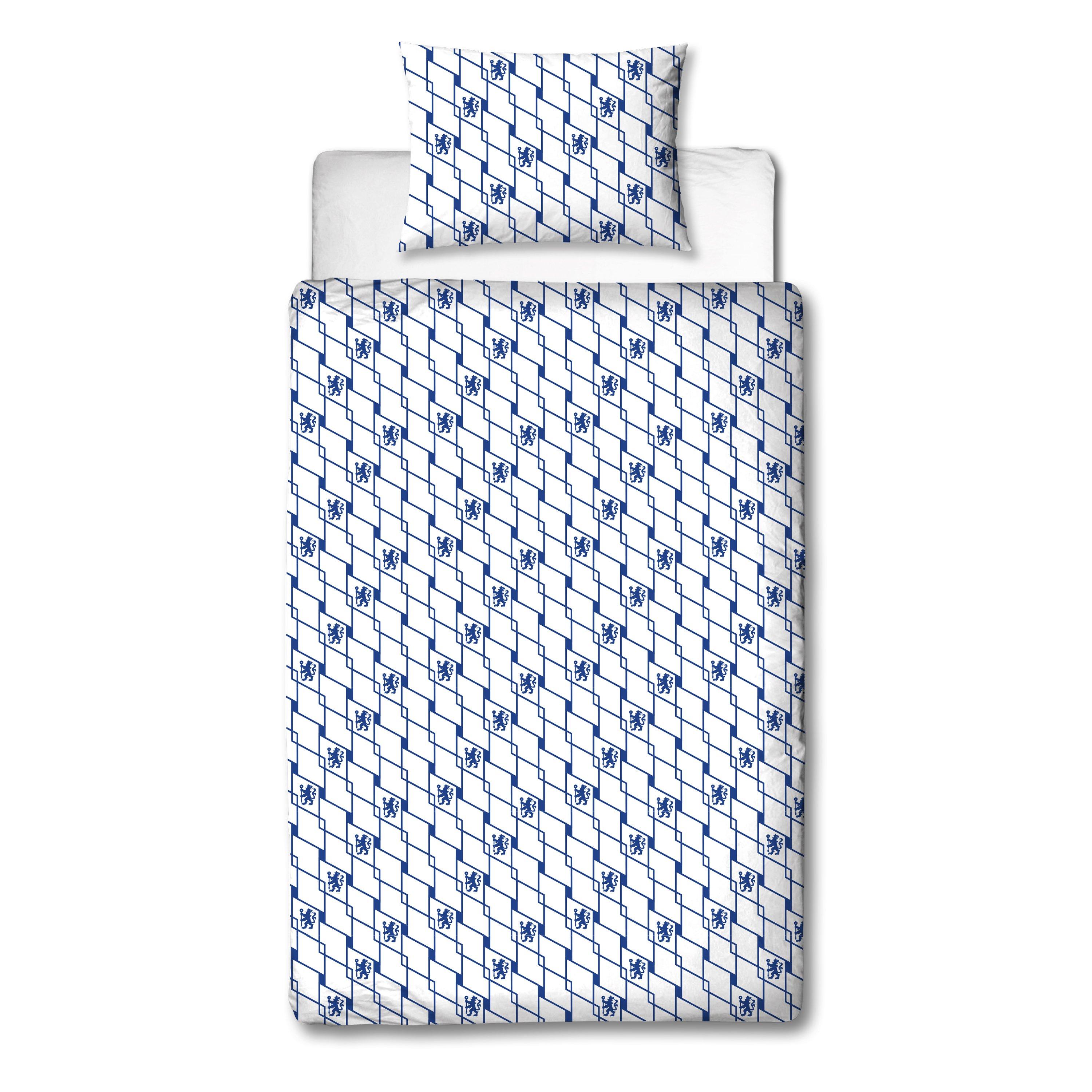 Multicolour - Chelsea FC - Chelsea Geometric Single Panel Duvet - 8