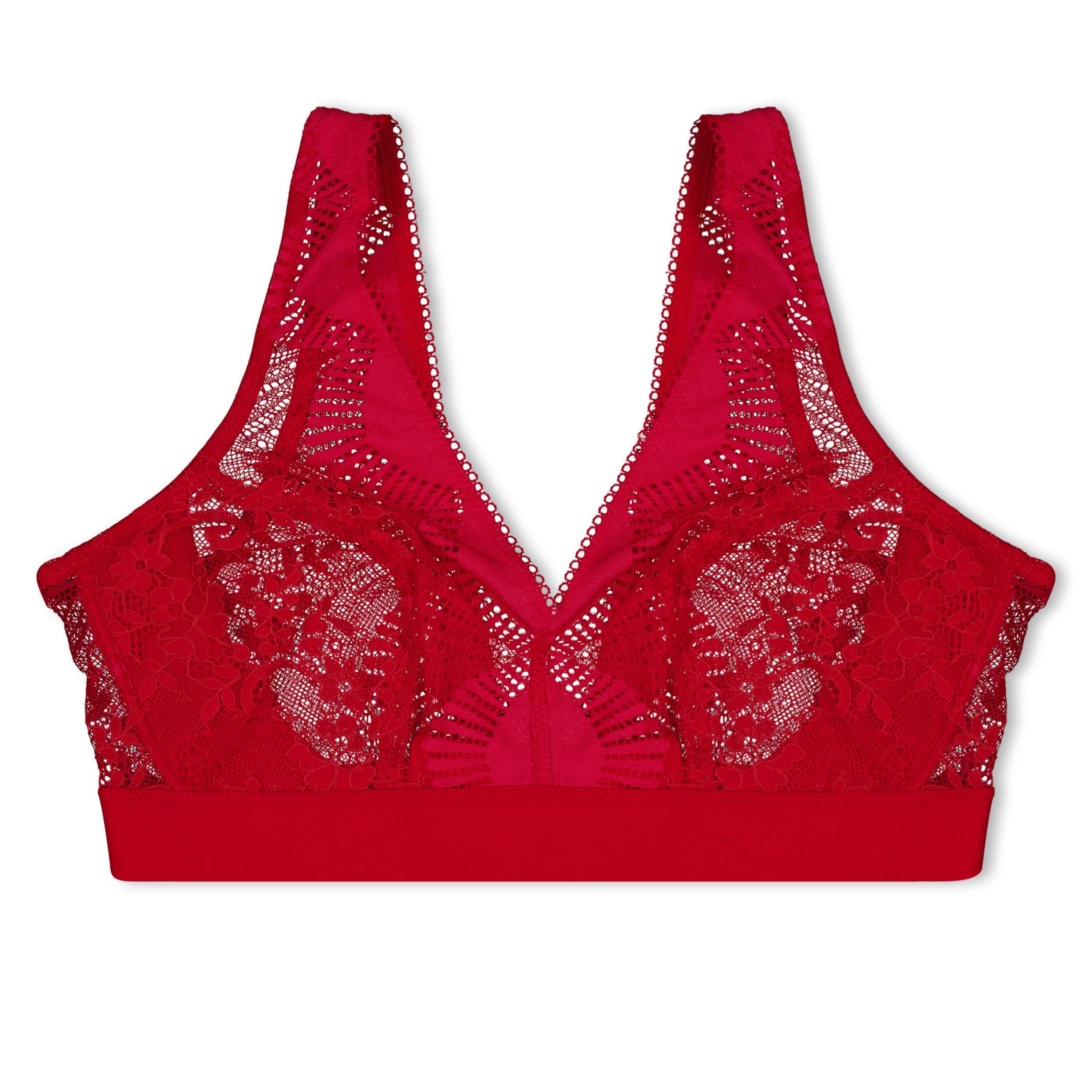 RED - Wacoal - SENSU LACE NON WIRE BRALE - 1