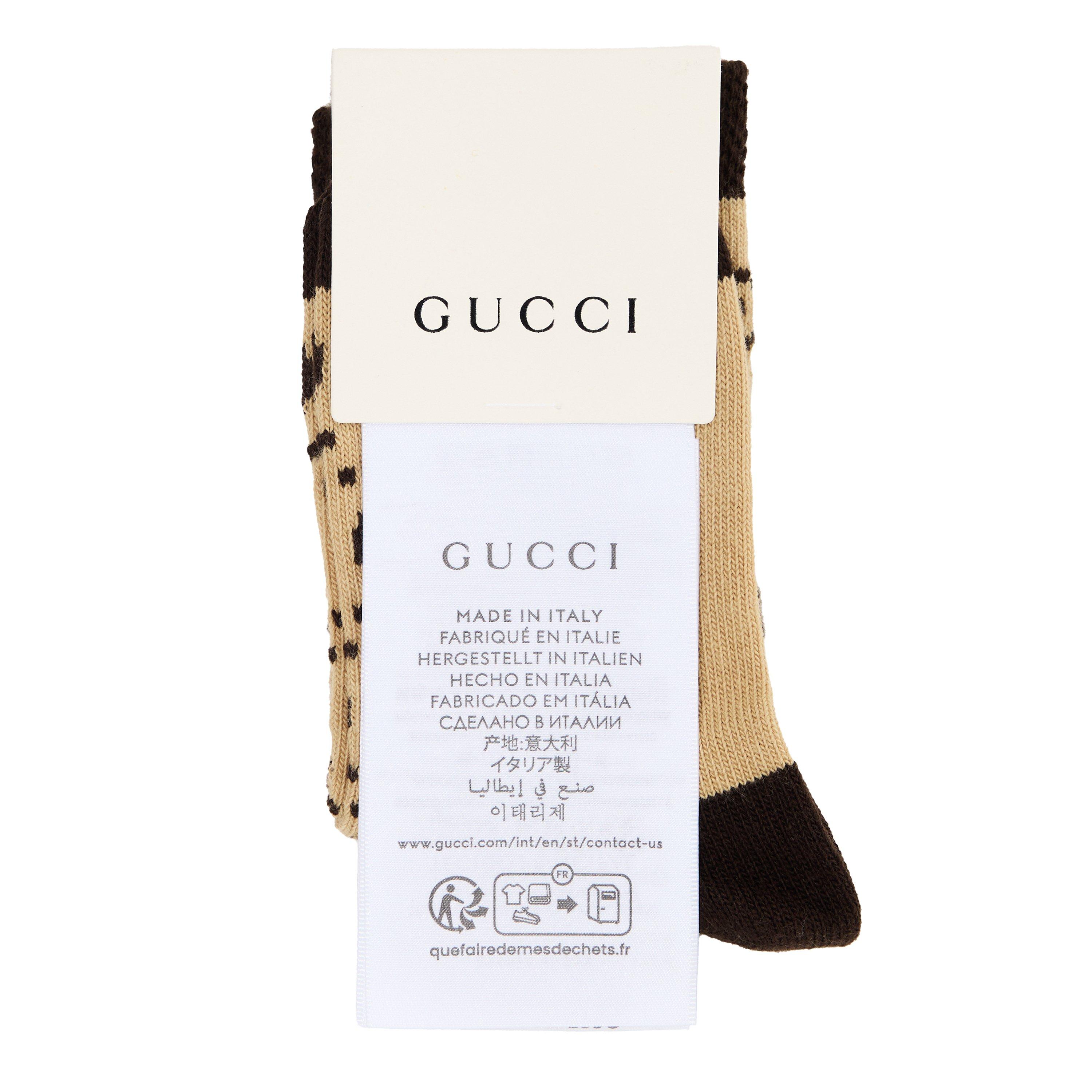 GUCCI GGロゴ ベージュソックス Lサイズ Gucci | GG Crew Socks | Cruise Fashion