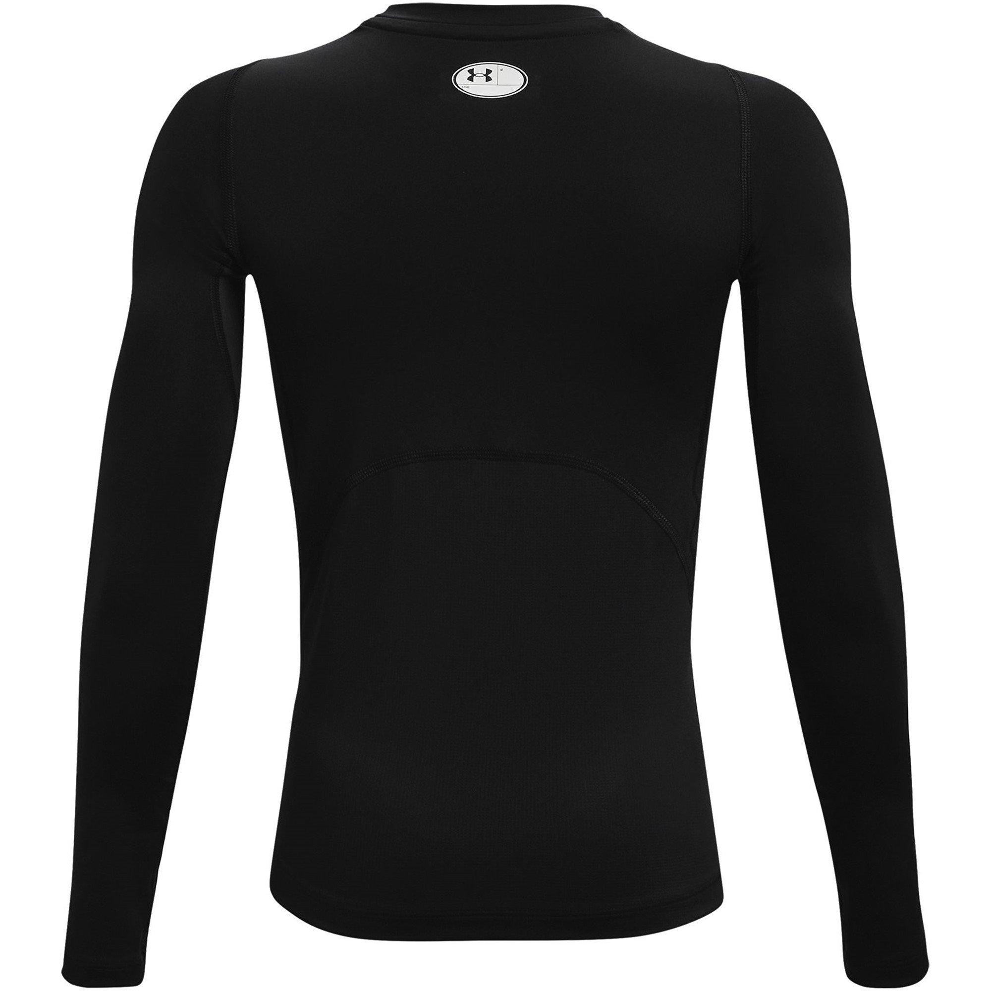 Schwarz - Under Armour - Armour HeatGear® Long Sleeve Boys - 2