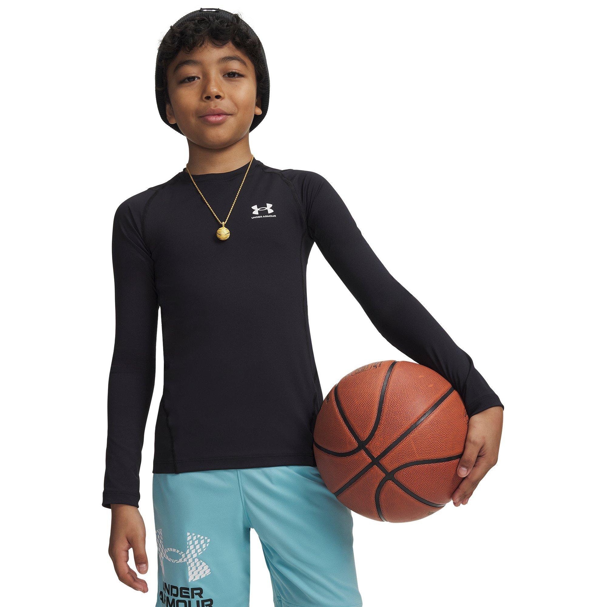 Black - Under Armour - HeatGear® Long Sleeve Boys - 3