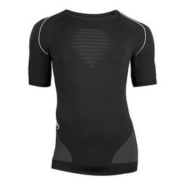UYN Sport Indigoblå t-shirt med ståkrage och meshpanel