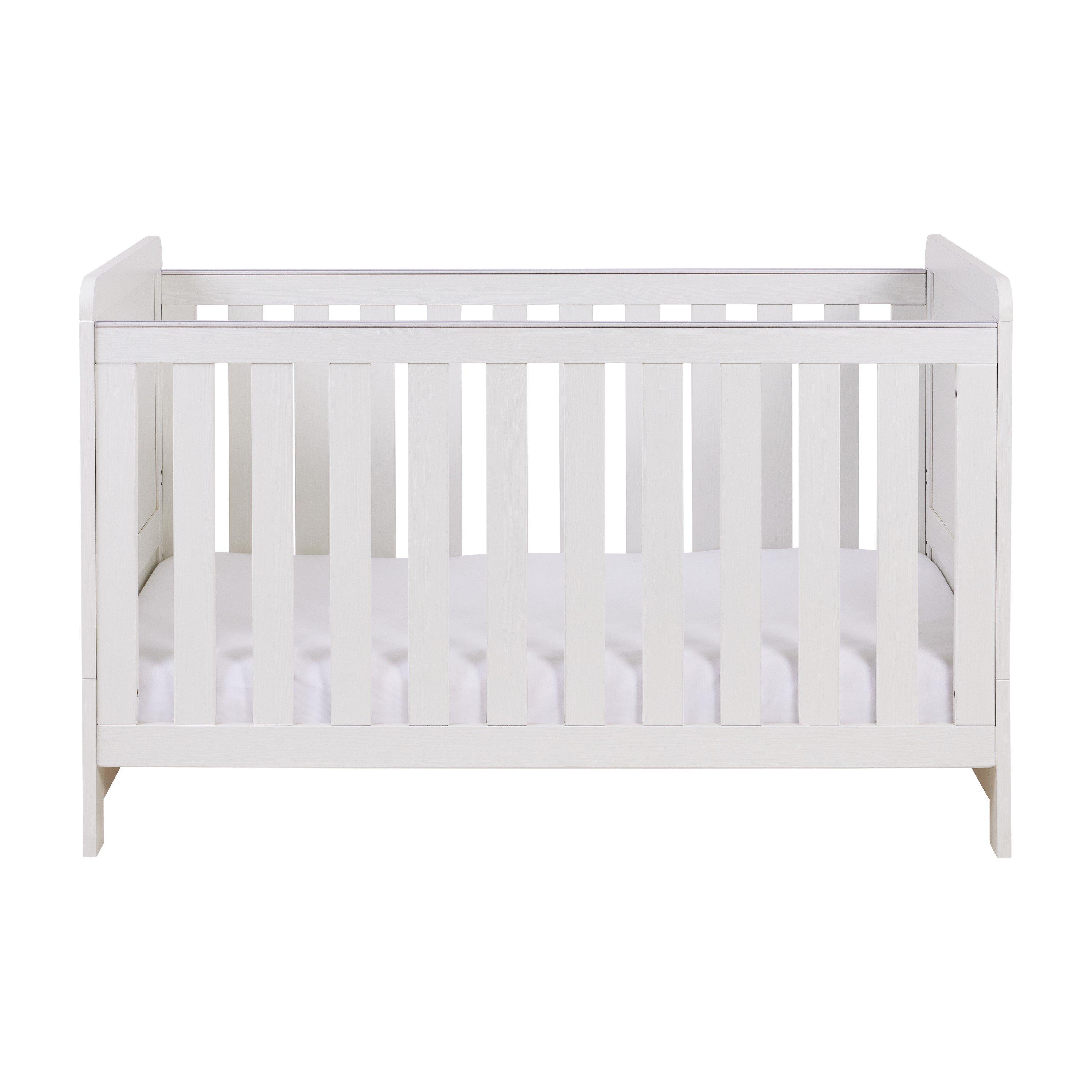 White Wash - Babymore - Caro Cot Bed - White Wash - 2